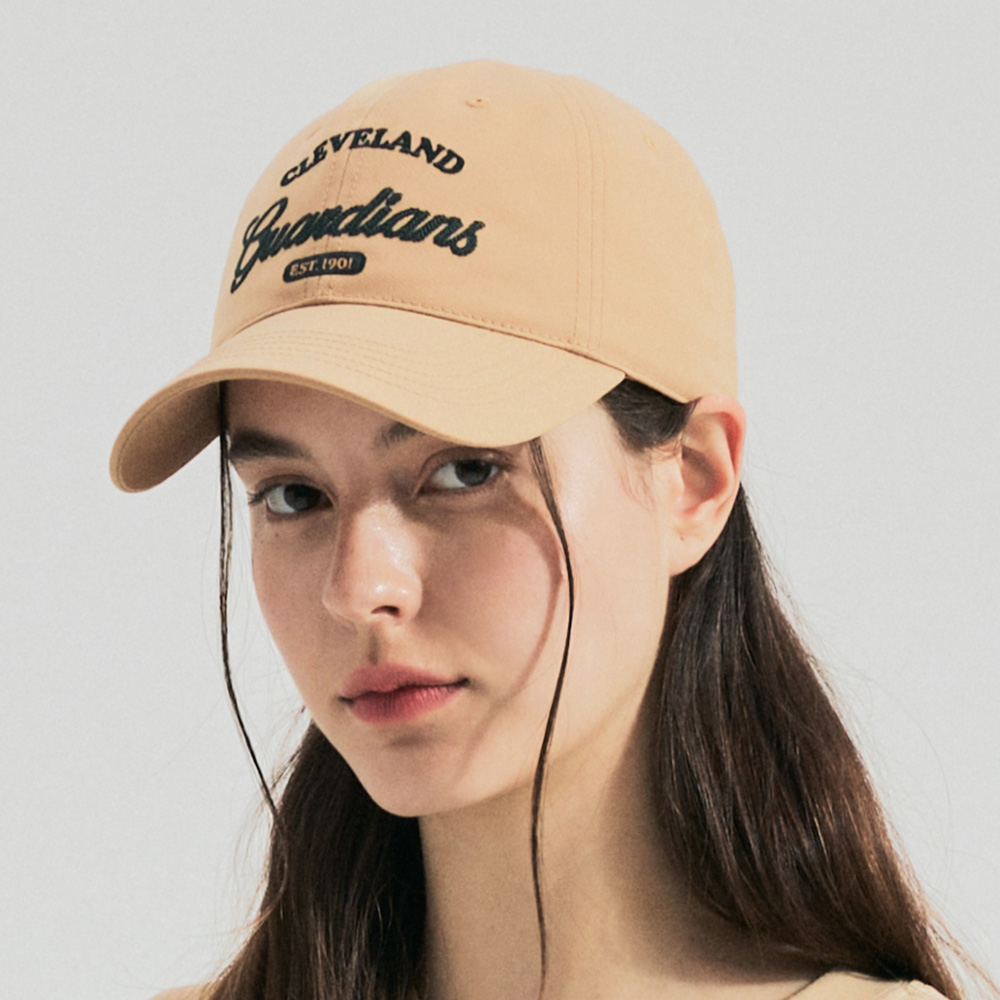 Nón MLB Varsity Lettering Ball Cap Cleveland Guardians L Camel Cap 3ACPL033N-45CAL 11