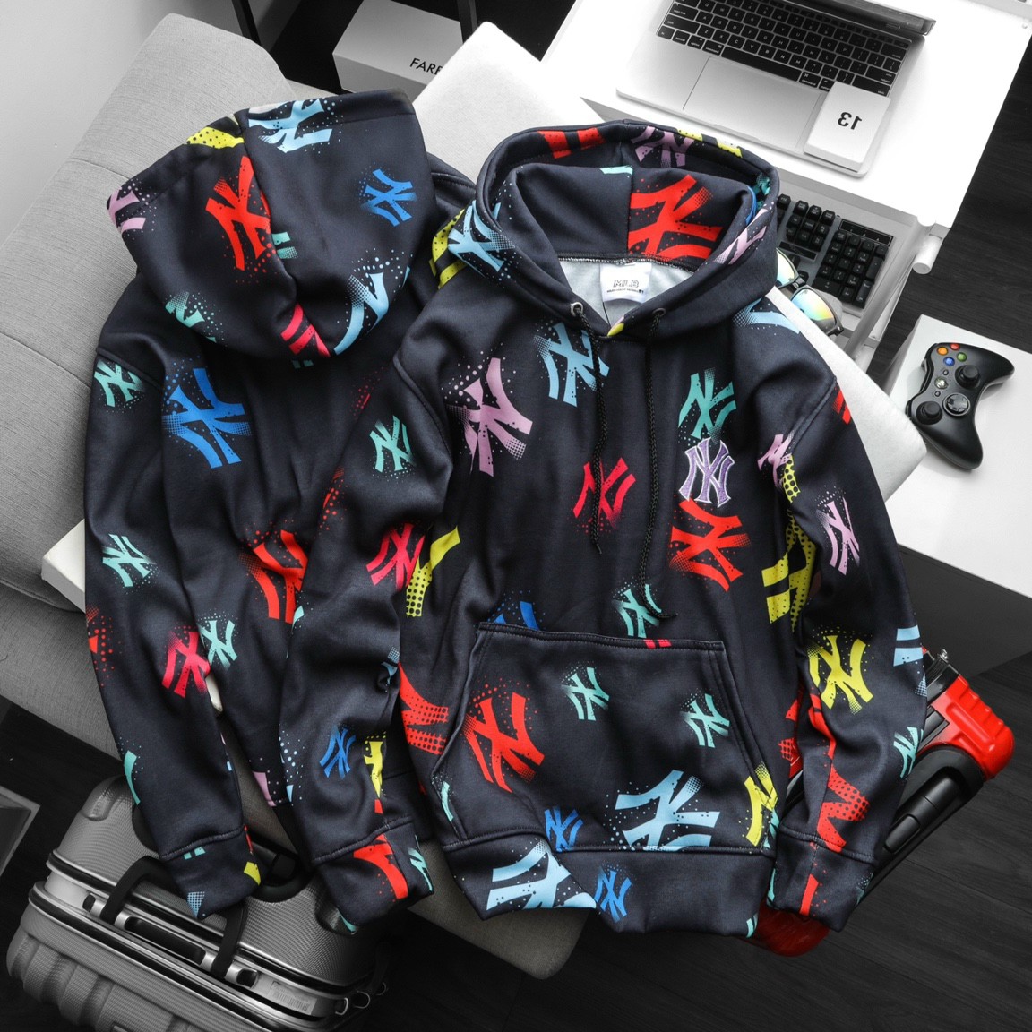 ÁO KHOÁC UNISEX MLB KÈM NÓN 11