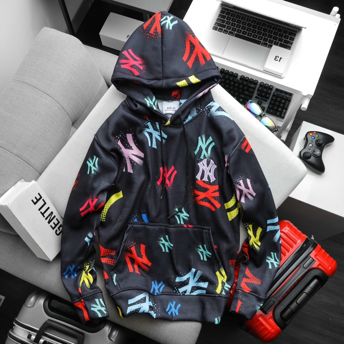 ÁO KHOÁC UNISEX MLB KÈM NÓN 16