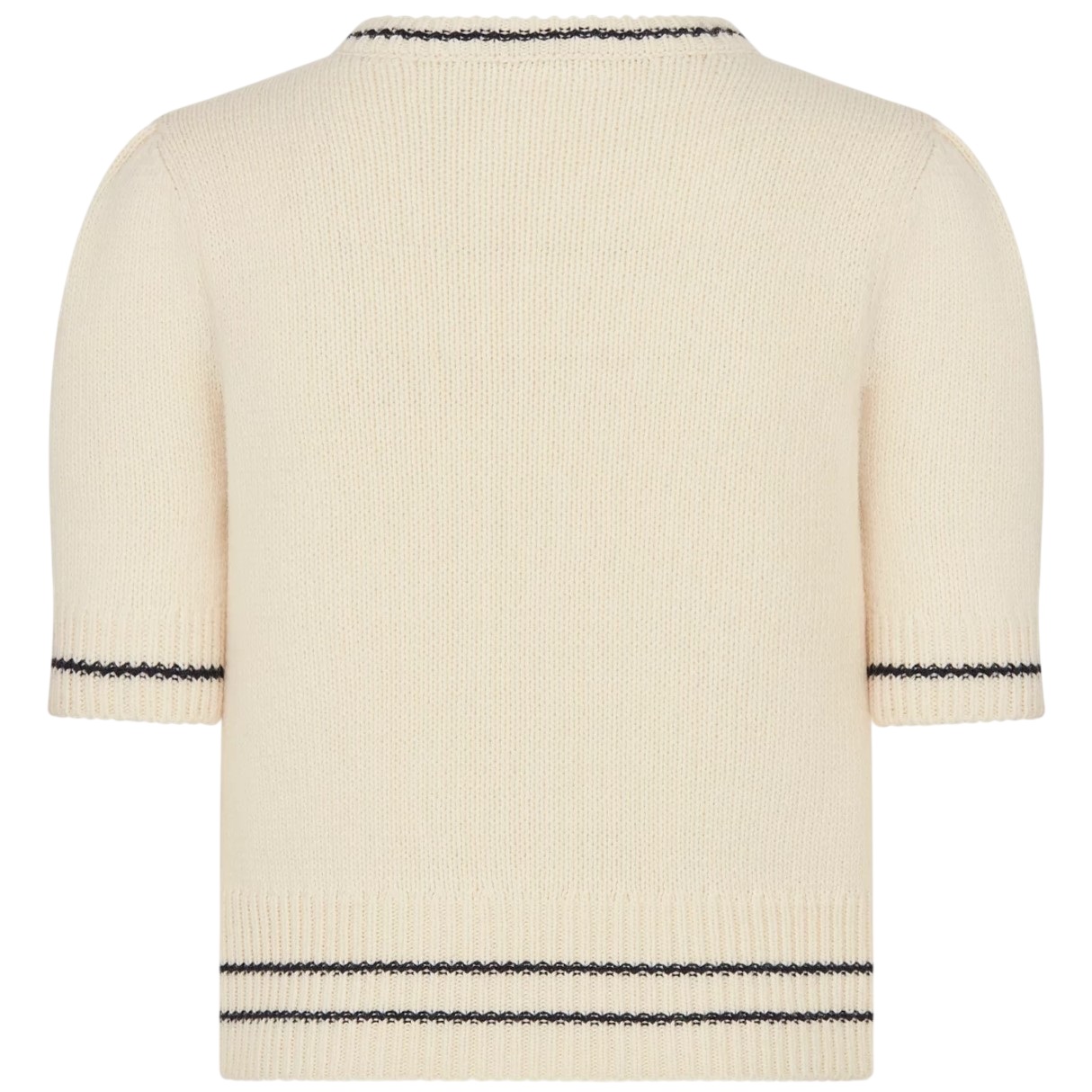 Áo len nữ Dior Short-Sleeved Sweater Ecru Wool and Cashmere Knit 5