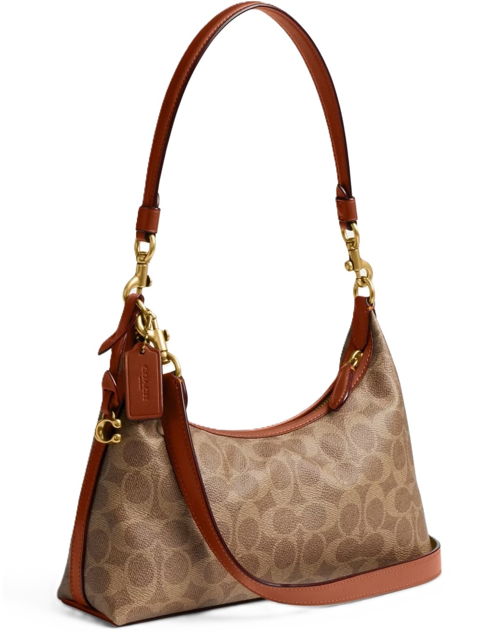 Túi đeo chéo Coach Juliet Shoulder Bag 25 In Signature Canvas Tan Caramel CAM26 1