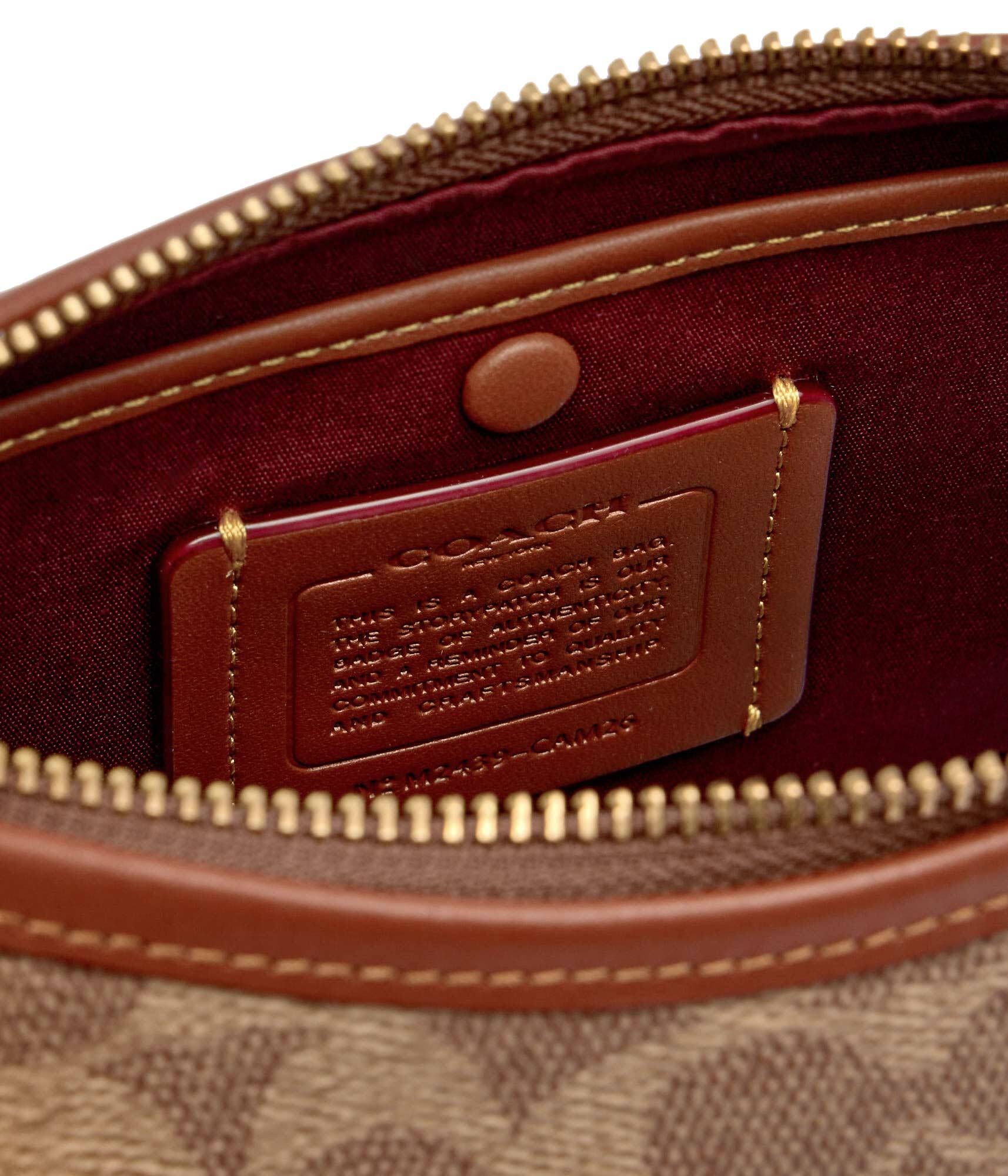 Túi đeo chéo Coach Juliet Shoulder Bag 25 In Signature Canvas Tan Caramel CAM26 3