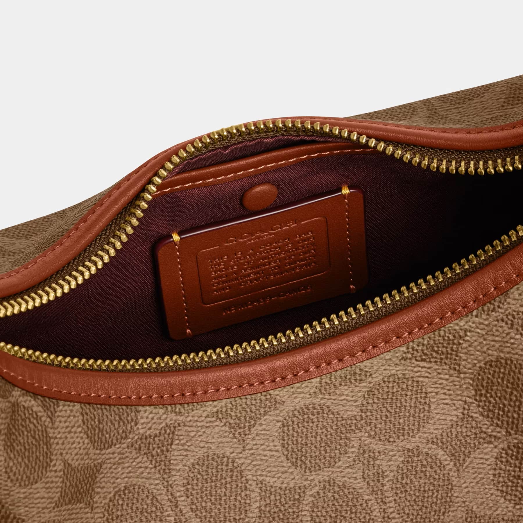Túi đeo chéo Coach Juliet Shoulder Bag 25 In Signature Canvas Tan Caramel CAM26 5