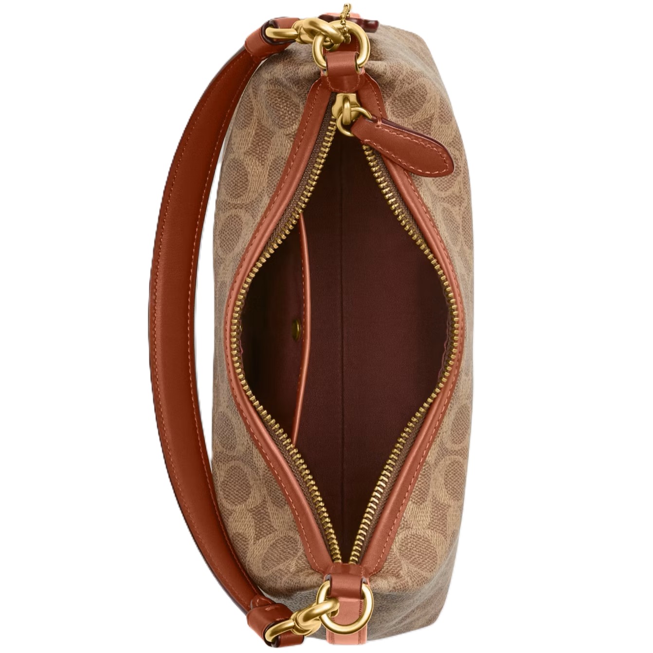 Túi đeo chéo Coach Juliet Shoulder Bag 25 In Signature Canvas Tan Caramel CAM26 7