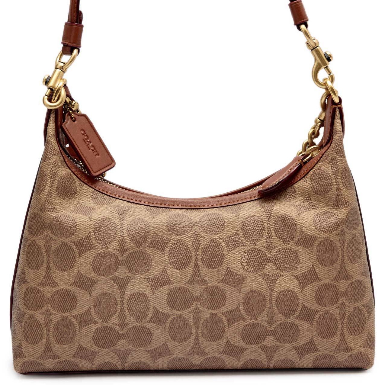 Túi đeo chéo Coach Juliet Shoulder Bag 25 In Signature Canvas Tan Caramel CAM26 10