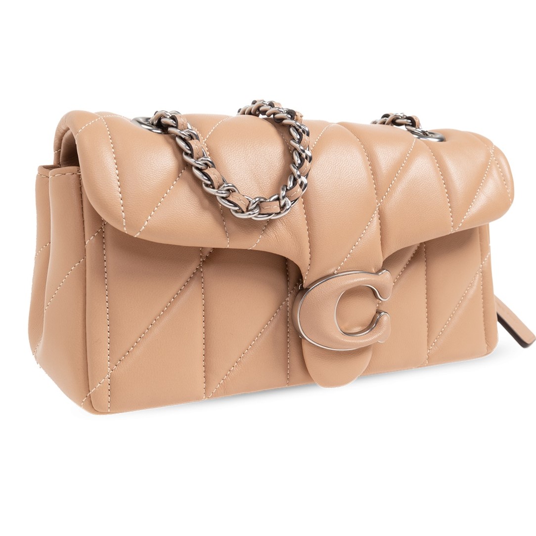 TÚI ĐEO CHÉO NỮ COACH TABBY SHOULDER BAG 20 WITH QUILTING NAPPA LEATHER SILVER BUFF CP145 1