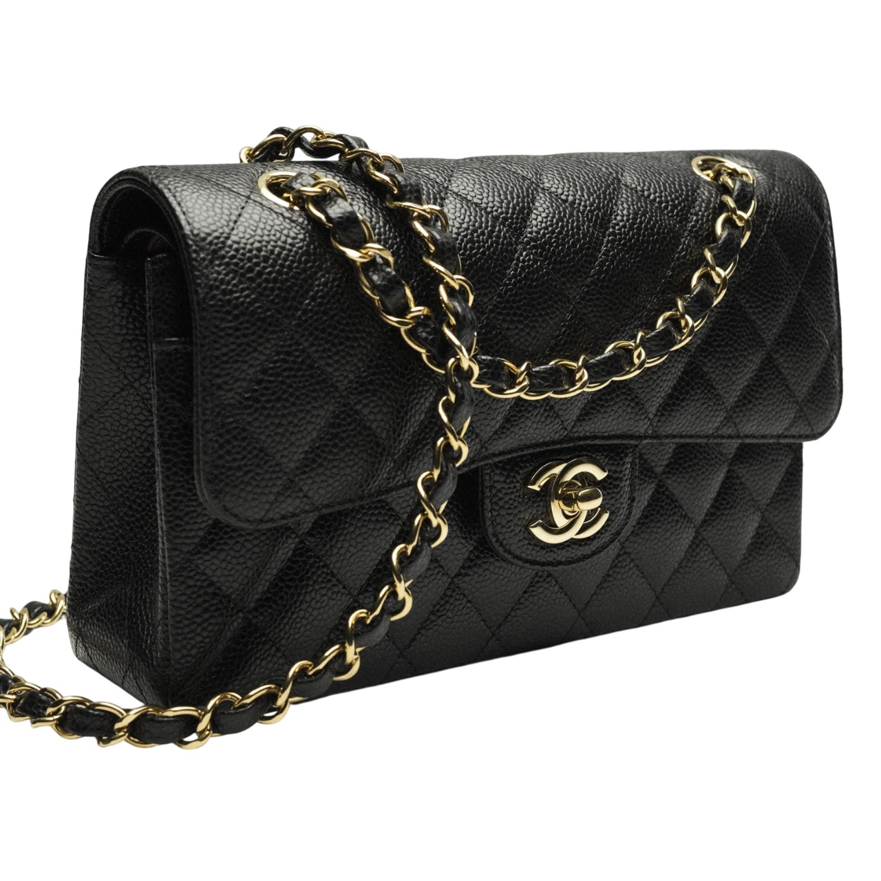 Túi đeo chéo nữ Chanel Classic Black Size 23 2
