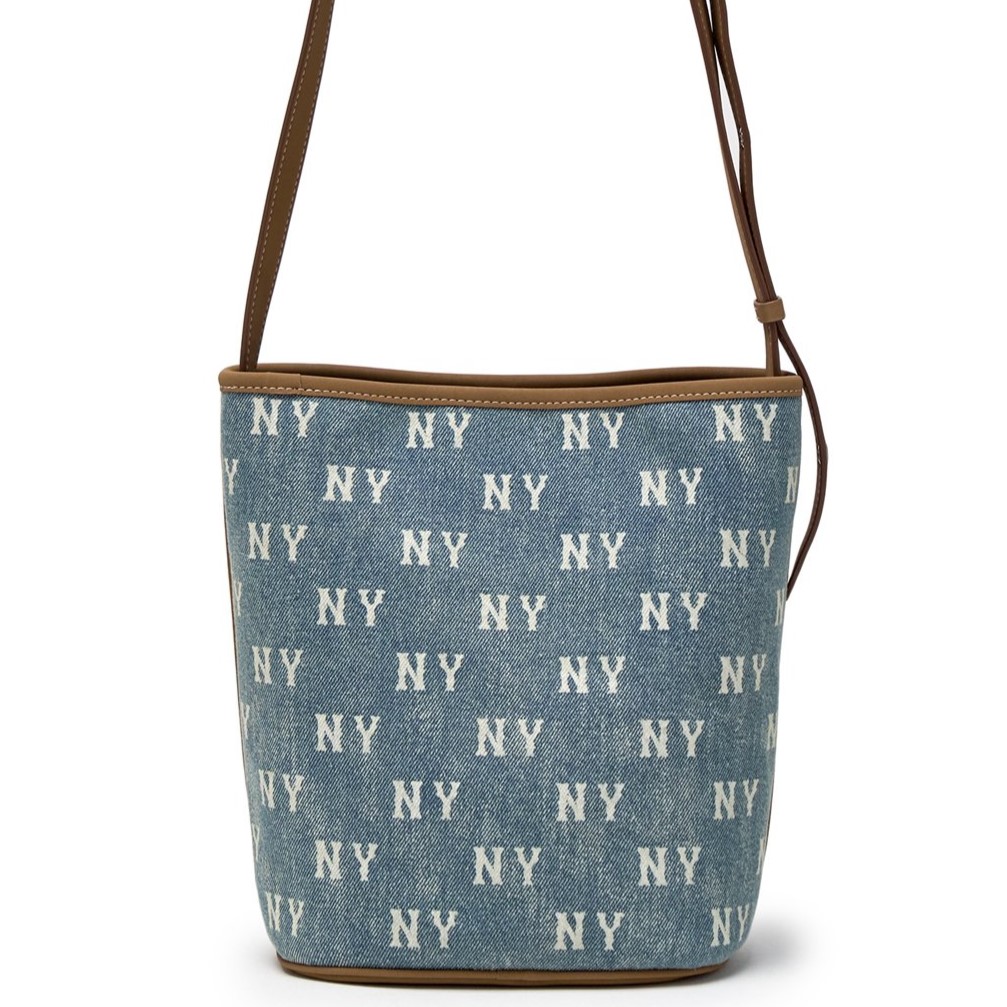 Túi Đeo Chéo nữ MLB Classic Monogram Vintage Denim Bucket Bag New York Yankees Blue 3ABMMV65N-50BLL 4