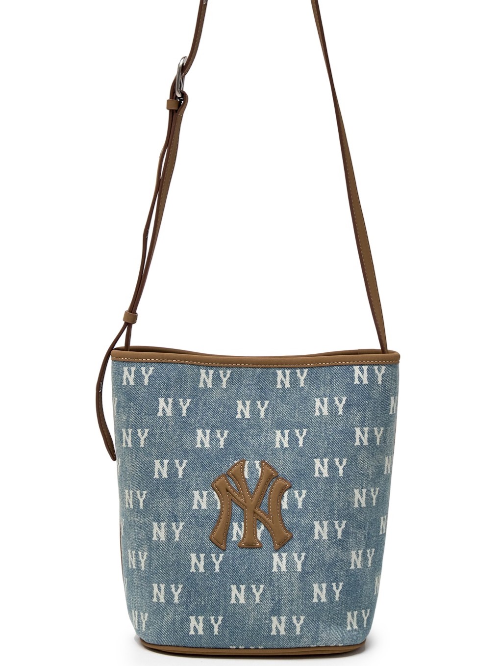 Túi Đeo Chéo nữ MLB Classic Monogram Vintage Denim Bucket Bag New York Yankees Blue 3ABMMV65N-50BLL 7