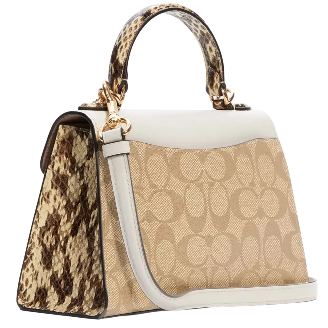 Túi xách Coach Pepper Satchel In Signature Canvas C1325 1