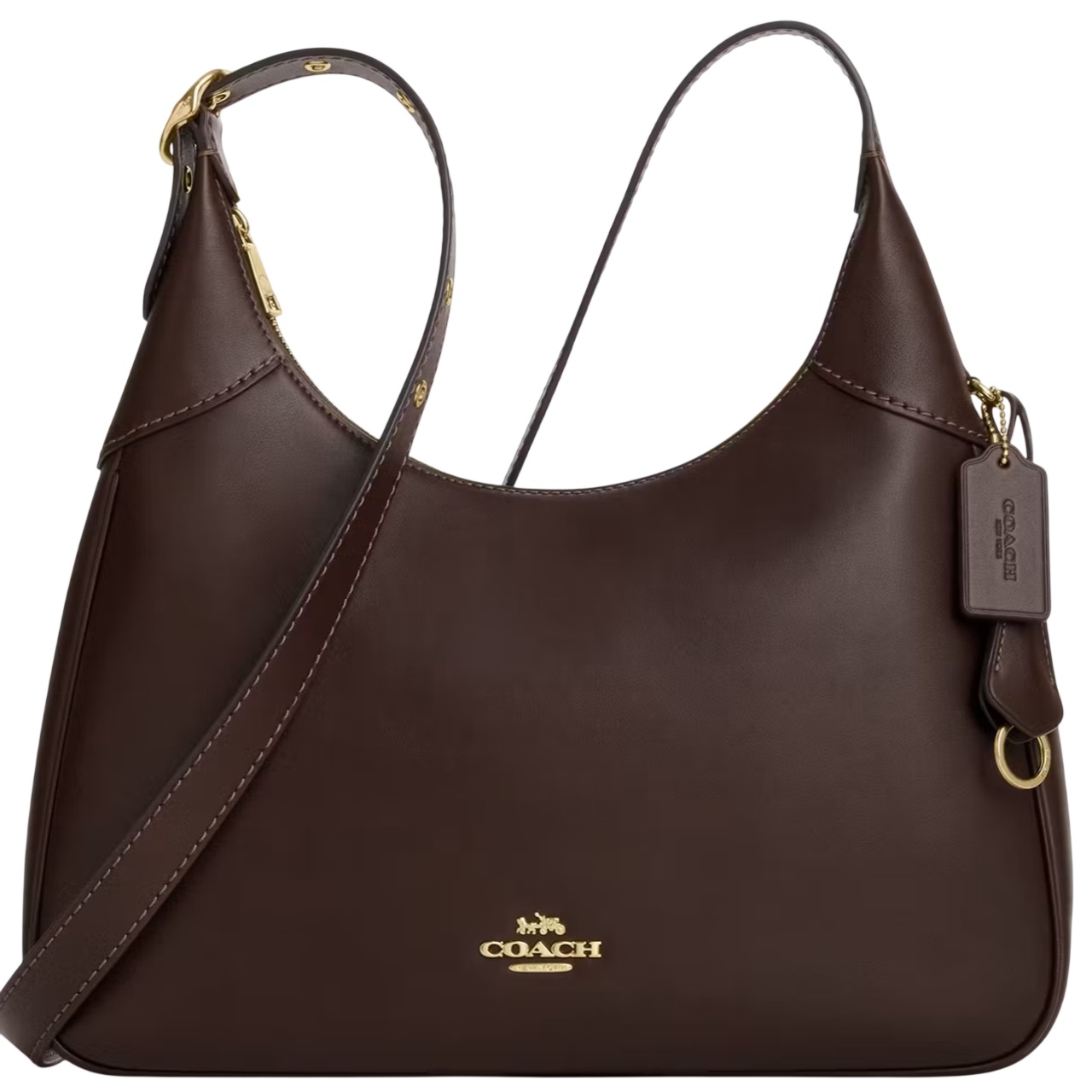 Túi đeo nữ Coach Ella Shoulder Bag Espresso CCE48 4