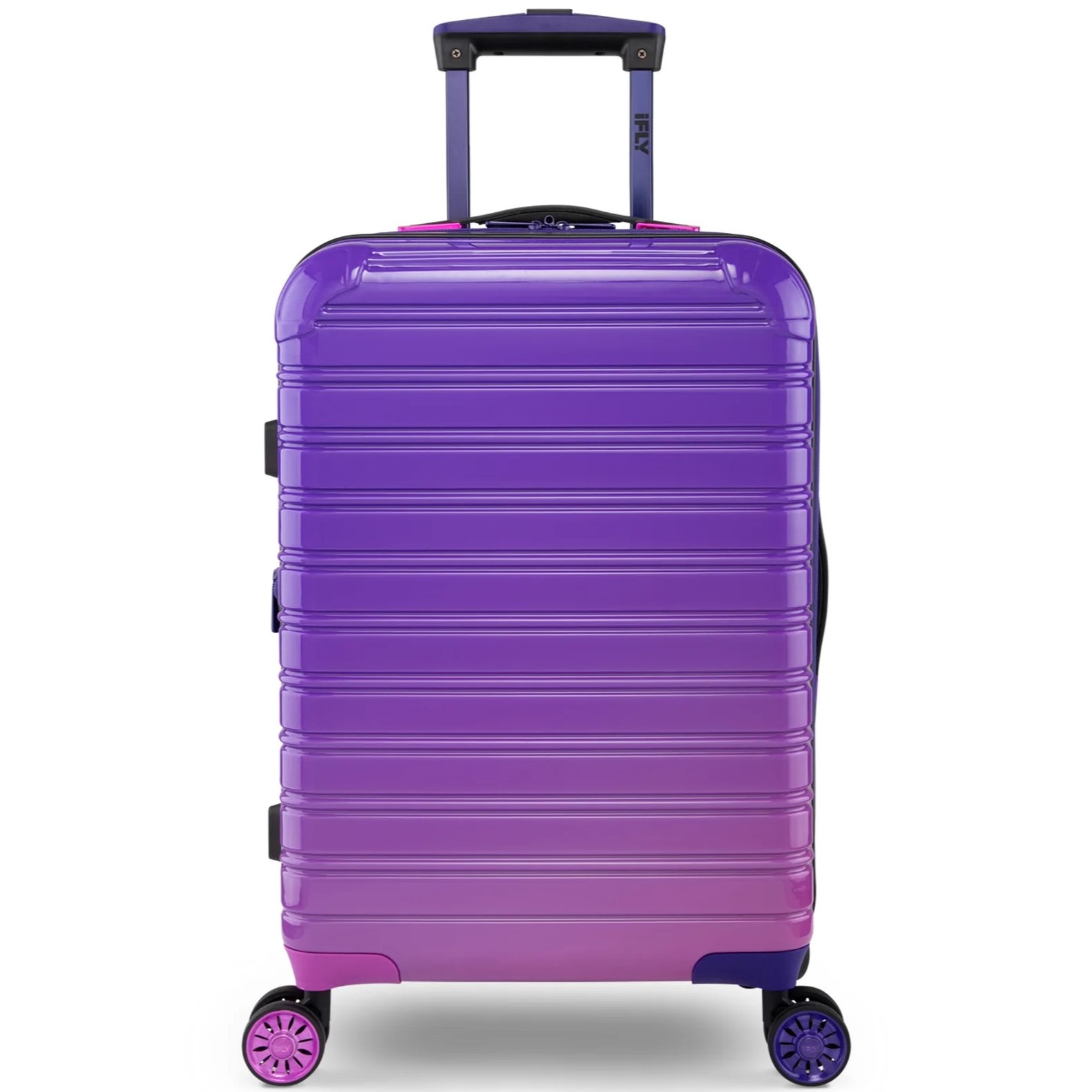 VALI MÀU TÍM LOANG DU LỊCH IFLY FIBERTECH OMBRE HARDSIDE LUGGAGE IN MIDNIGHT BERRY 2