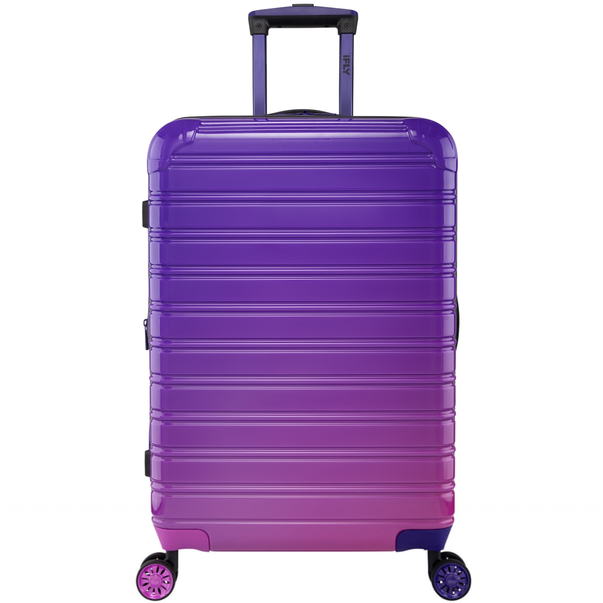 VALI MÀU TÍM LOANG DU LỊCH IFLY FIBERTECH OMBRE HARDSIDE LUGGAGE IN MIDNIGHT BERRY 9