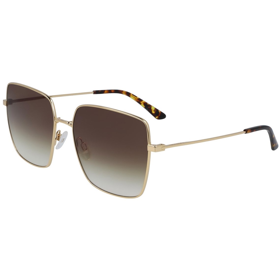 KÍNH MÁT VUÔNG MÀU NÂU TRÀ CALVIN KLEIN LUNETTES DE SOLEIL CK20135S SHINY GOLD 2