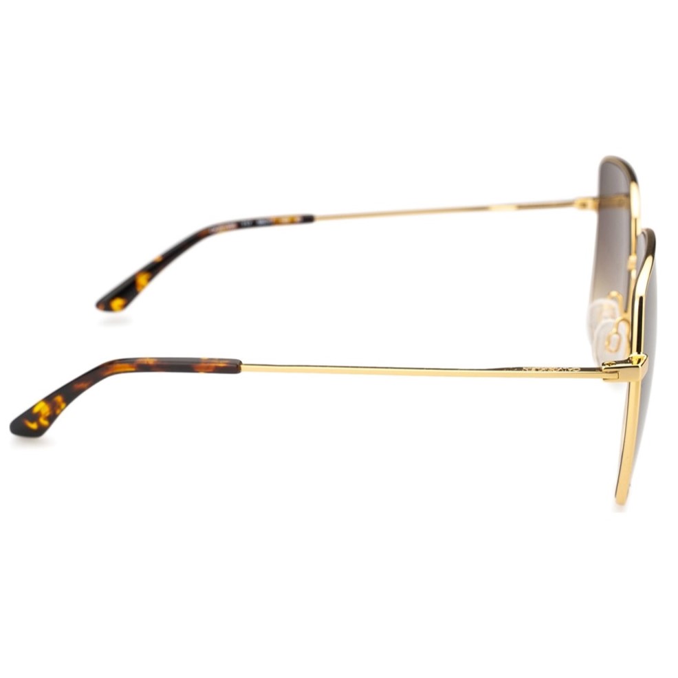 KÍNH MÁT VUÔNG MÀU NÂU TRÀ CALVIN KLEIN LUNETTES DE SOLEIL CK20135S SHINY GOLD 1