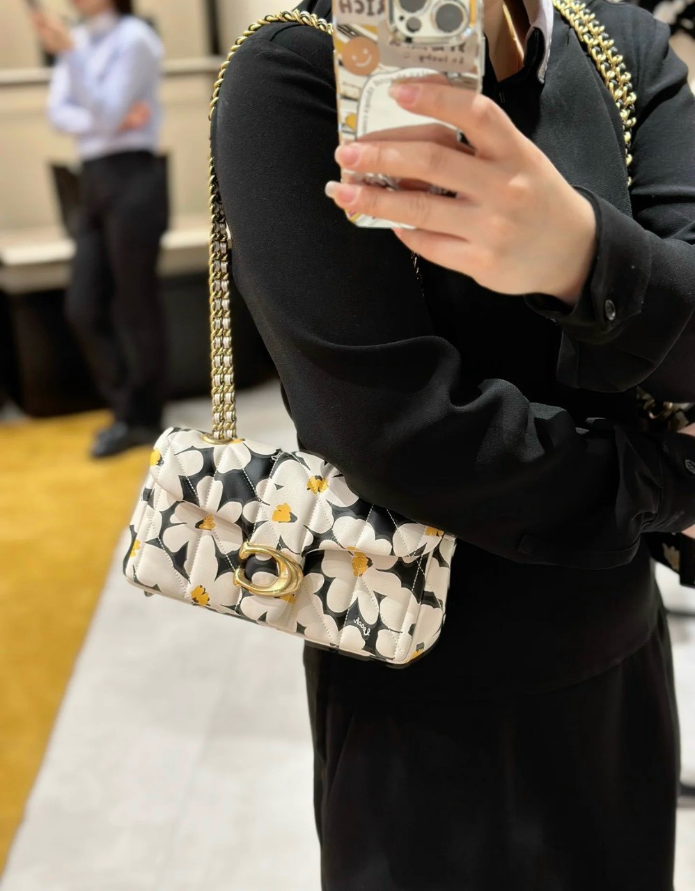 TÚI COACH TABBY SHOULDER BAG 20 WITH QUILTING AND FLORAL PRINT CR702 1