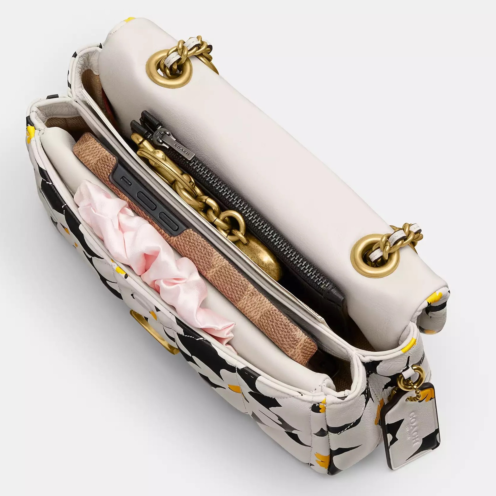 TÚI COACH TABBY SHOULDER BAG 20 WITH QUILTING AND FLORAL PRINT CR702 5