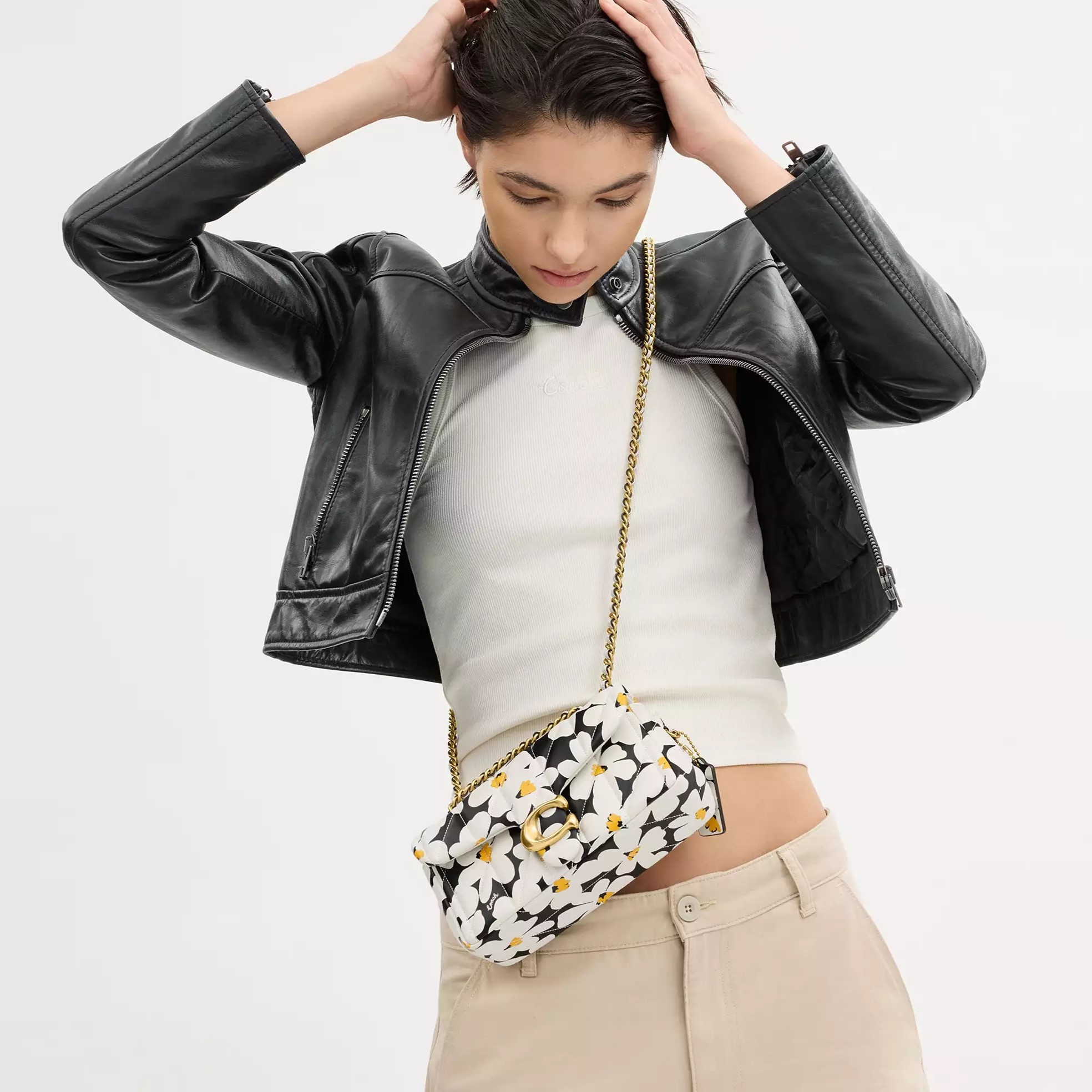 TÚI COACH TABBY SHOULDER BAG 20 WITH QUILTING AND FLORAL PRINT CR702 10