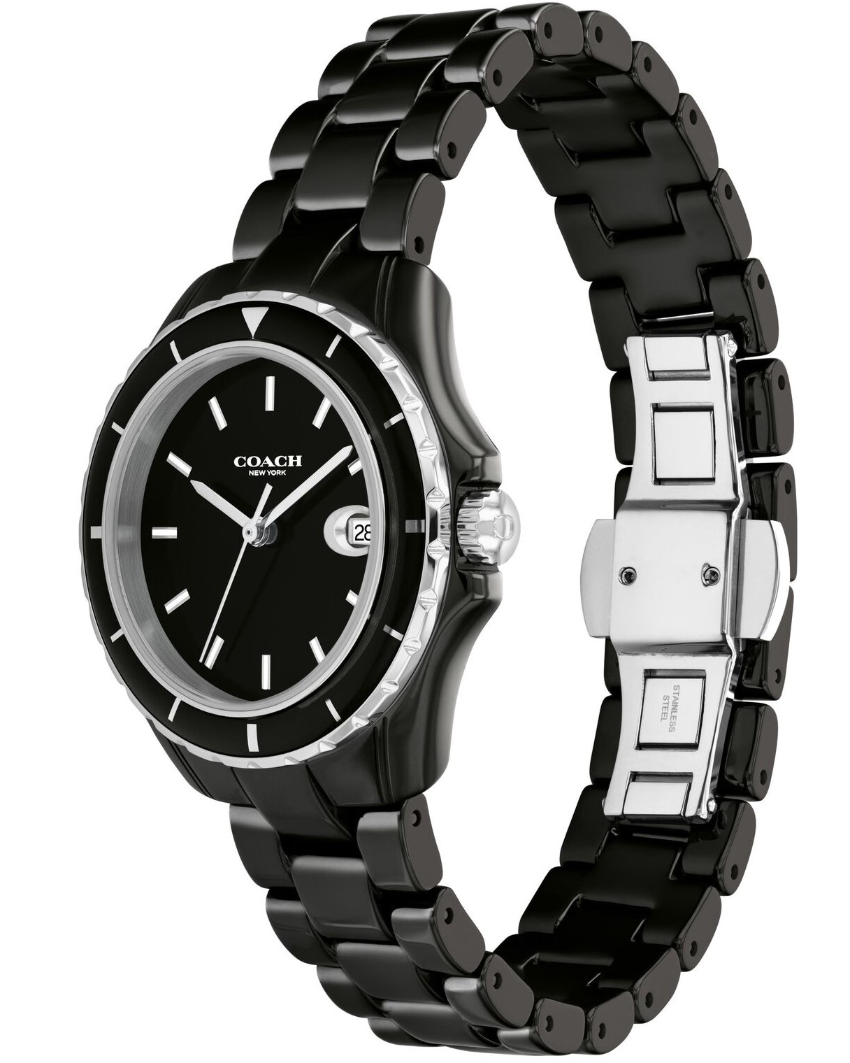 ĐỒNG HỒ ĐEO TAY COACH NỮ PRESTON BLACK CERAMIC BRACELET WOMEN WATCH 14503805 3