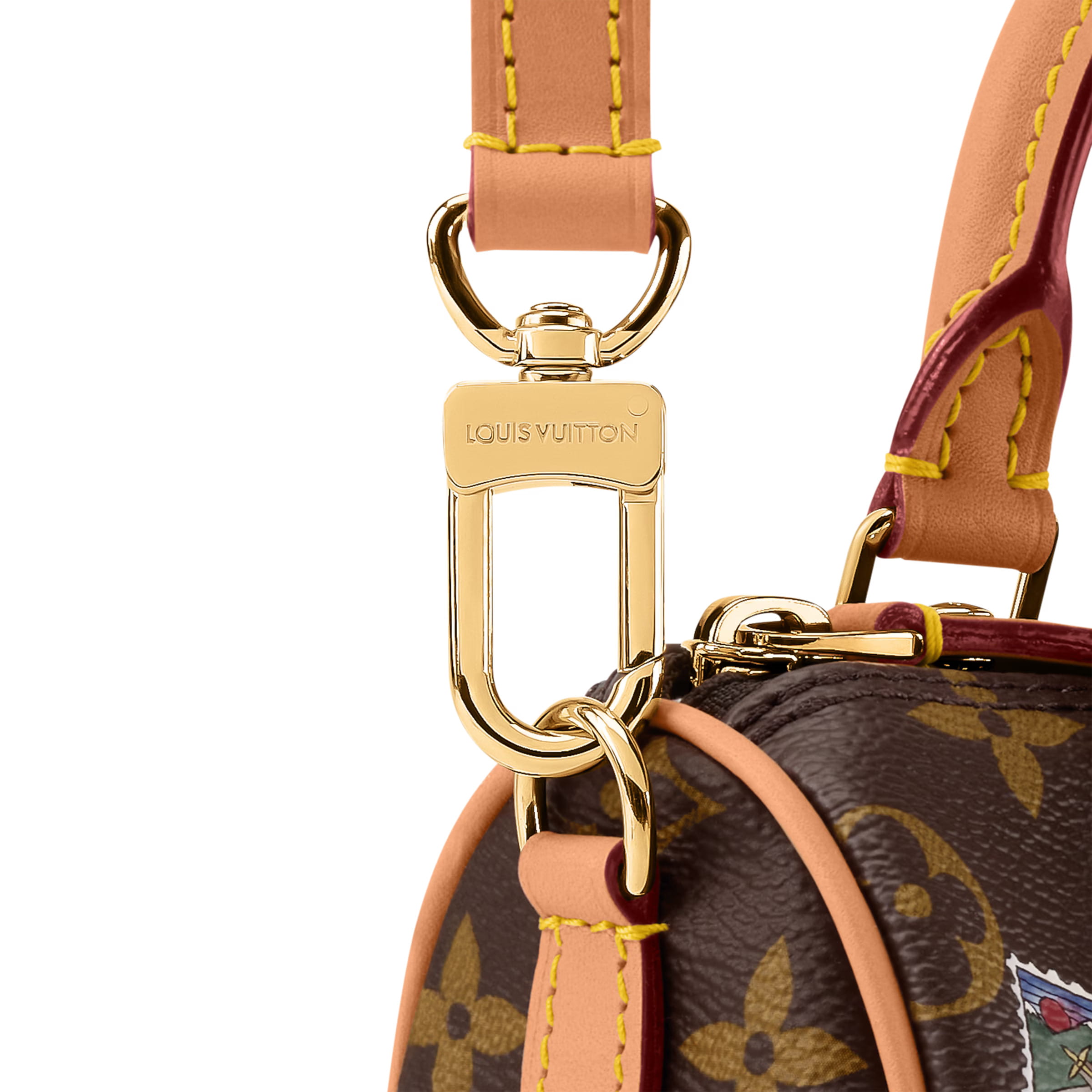 Túi đeo chéo Louis Vuitton Nano Speedy Monogram Snowy Pearl 6