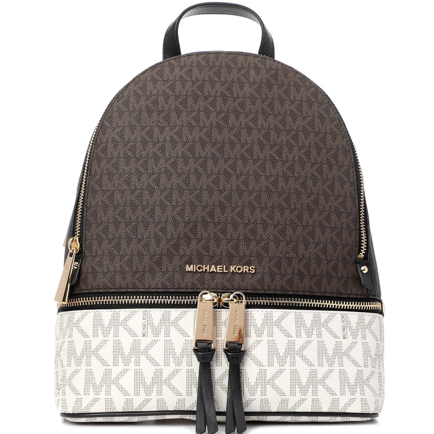 Ba lô Michael Kors Rhea Medium Color-block Logo Backpack in Musk Multi 8