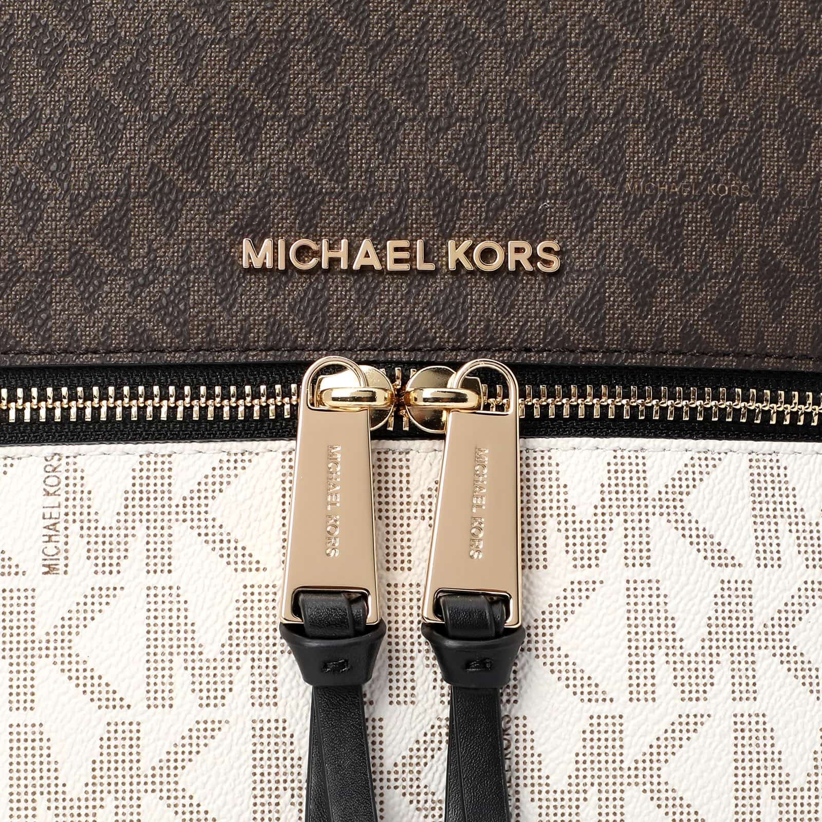 Ba lô Michael Kors Rhea Medium Color-block Logo Backpack in Musk Multi 5