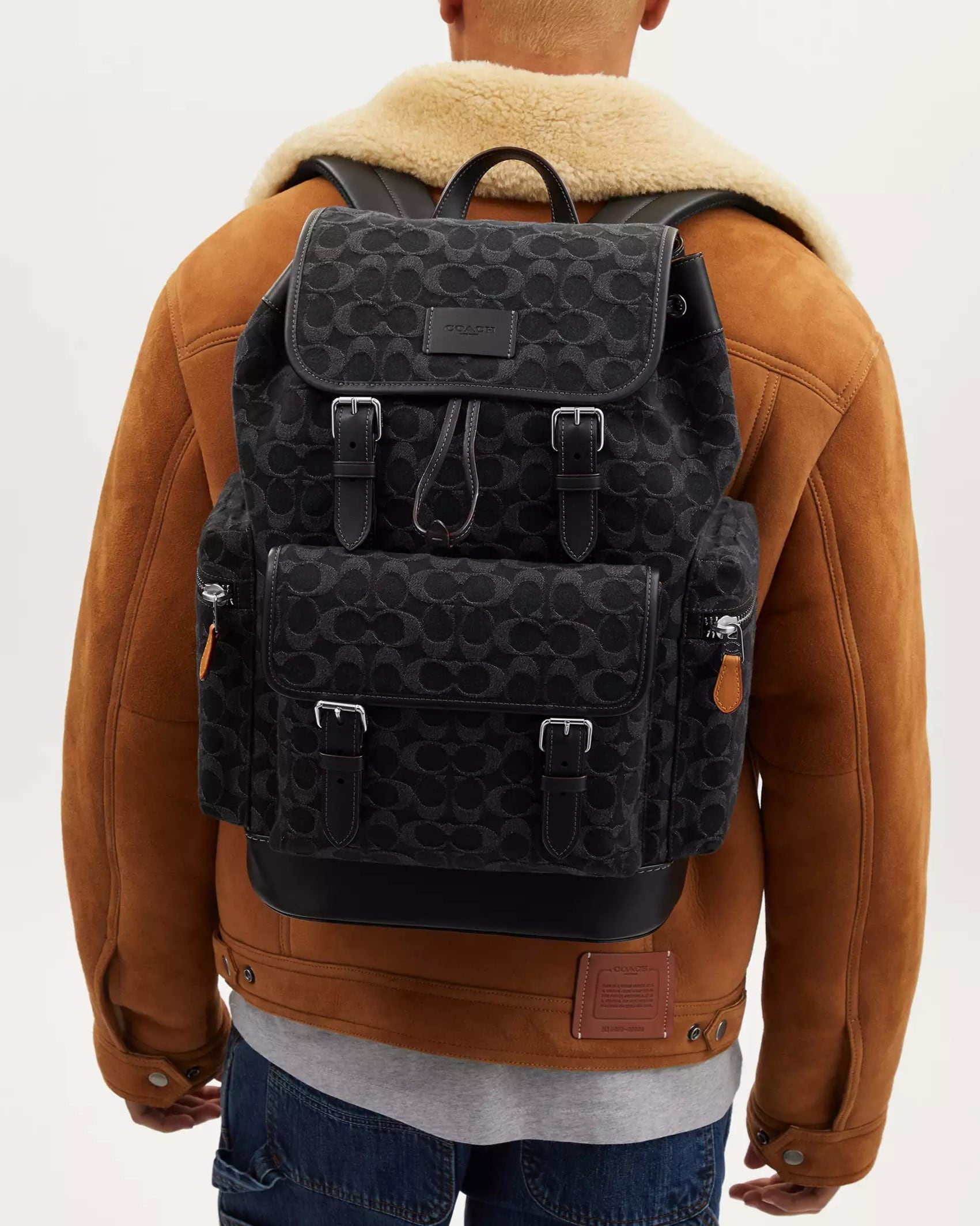 Balo Coach Sprint Backpack Signature Denim CO933 2