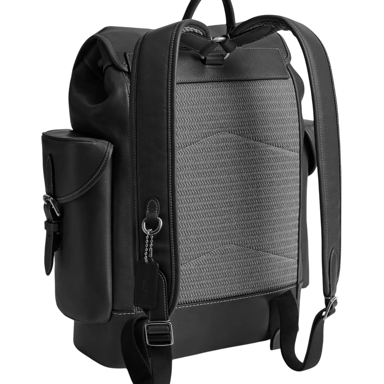 Ba lô Coach Hitch Backpack Black CV982 2