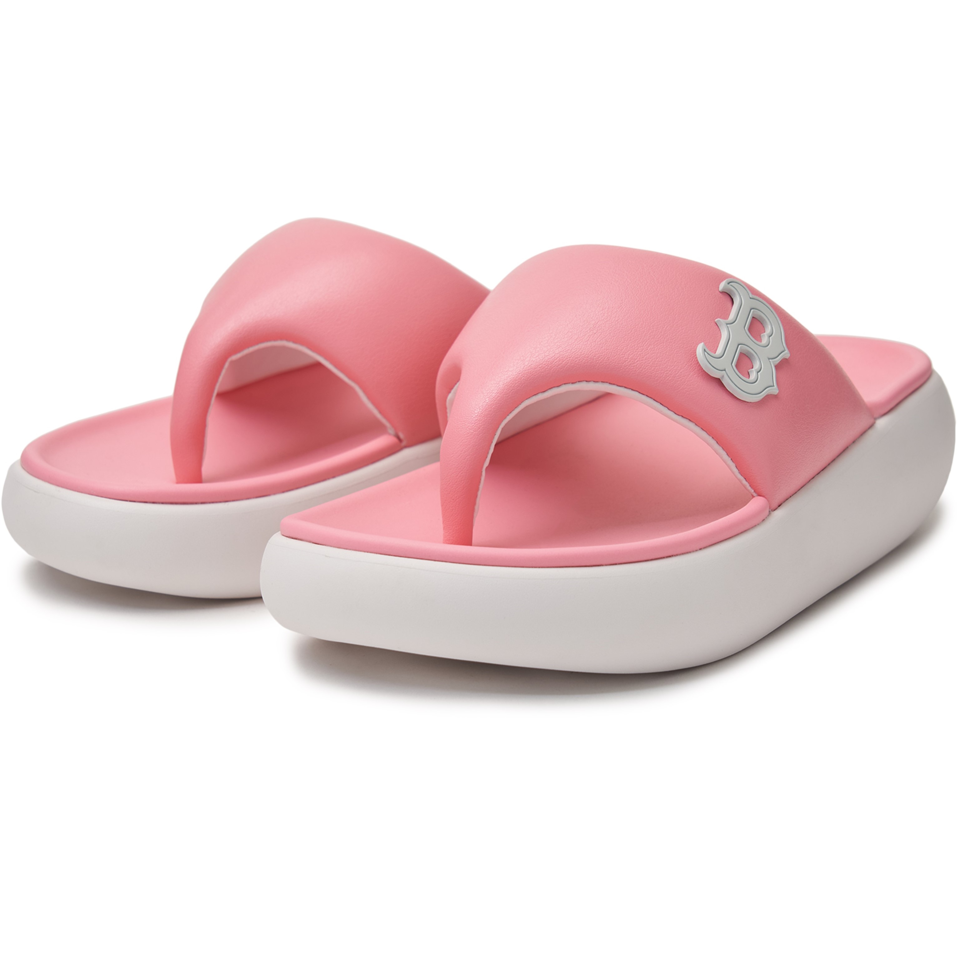 DÉP LÀO NỮ MLB BASE FLIP-FLOP BOSTON RED SOX 3ALPBFL43-43PKS MÀU HỒNG 3