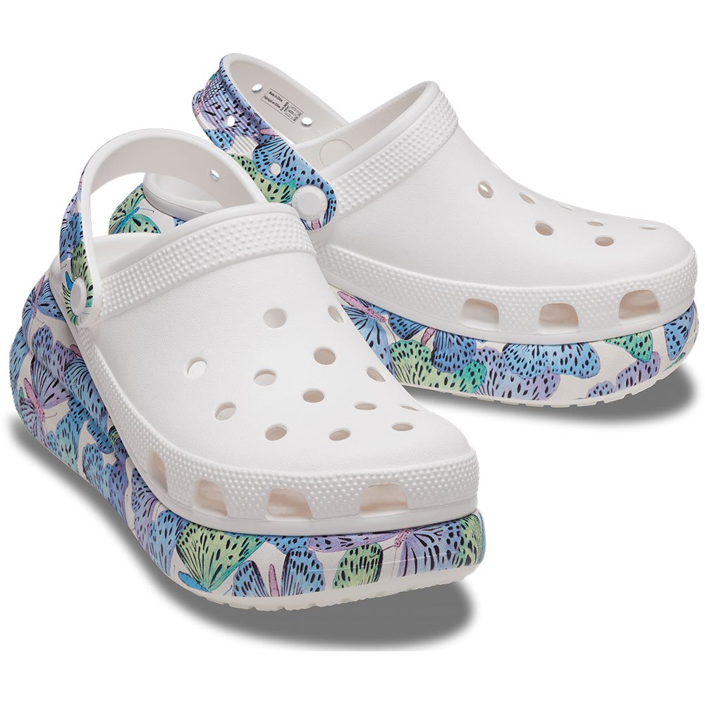 DÉP ĐẾ CAO CROCS CLASSIC CRUSH BUTTERFLY CLOGS 6