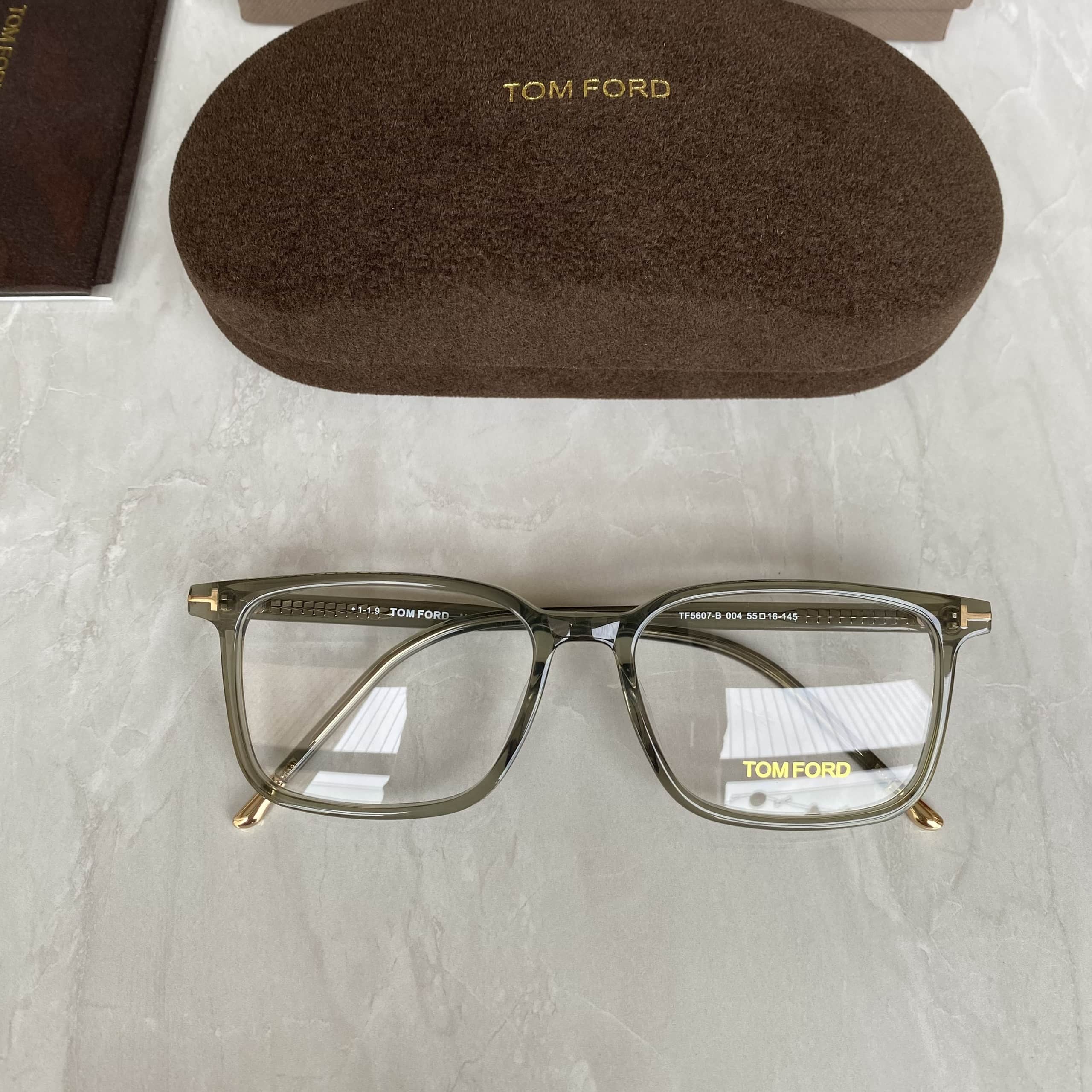 KÍNH GIẢ CẬN TOM FORD RECTANGLE SHAPE PREMIUM ACETATE EYEGLASSES TF5607 9