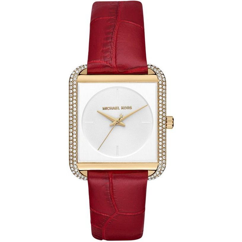 ĐỒNG HỒ ĐEO TAY NỮ MICHAEL KORS LAKE GLITZ RED LEATHER LADIES WATCH MK262 4