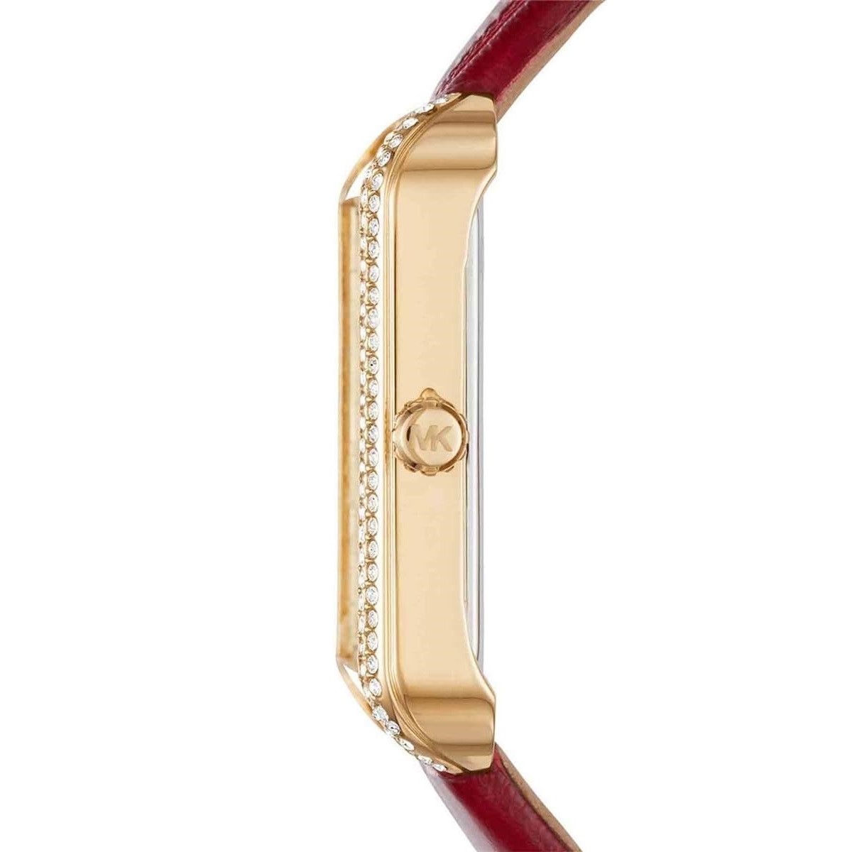 ĐỒNG HỒ ĐEO TAY NỮ MICHAEL KORS LAKE GLITZ RED LEATHER LADIES WATCH MK262 6