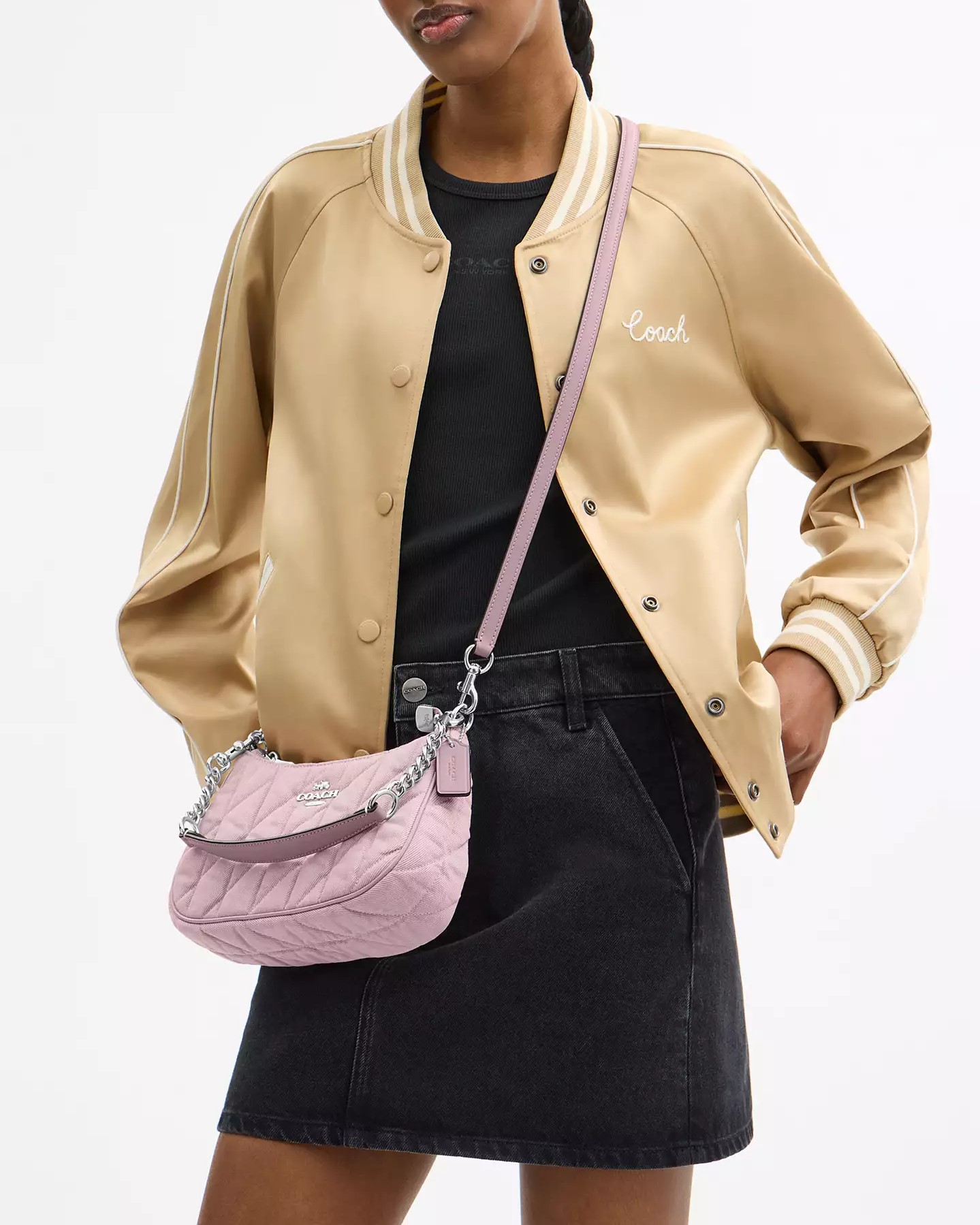 Túi đeo chéo Coach Teri Shoulder Bag Ballerina Carnation CBG86 10