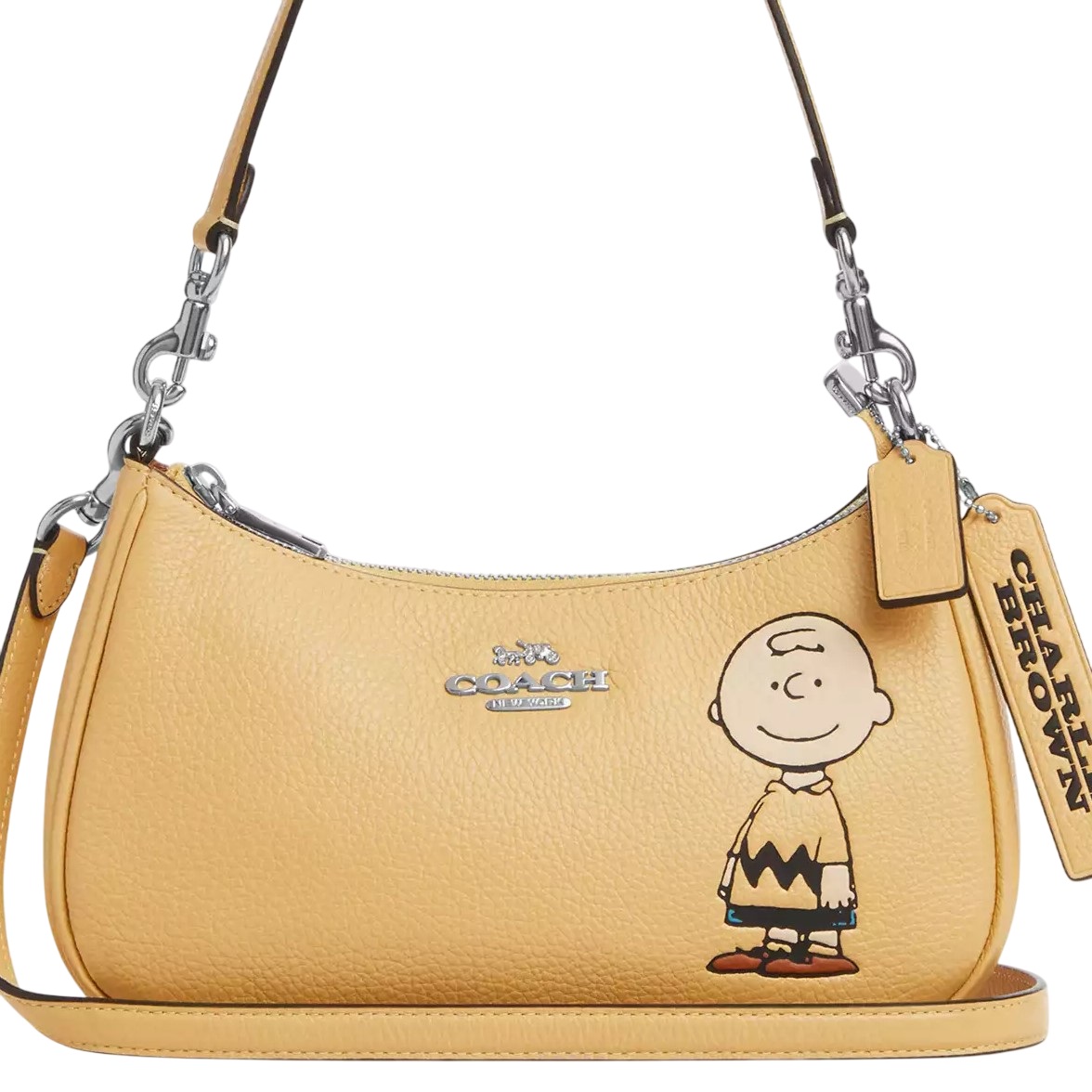 Túi kẹp nách Coach X Peanuts Teri Shoulder Bag With Charlie Brown Hay Multi CBJ83 4
