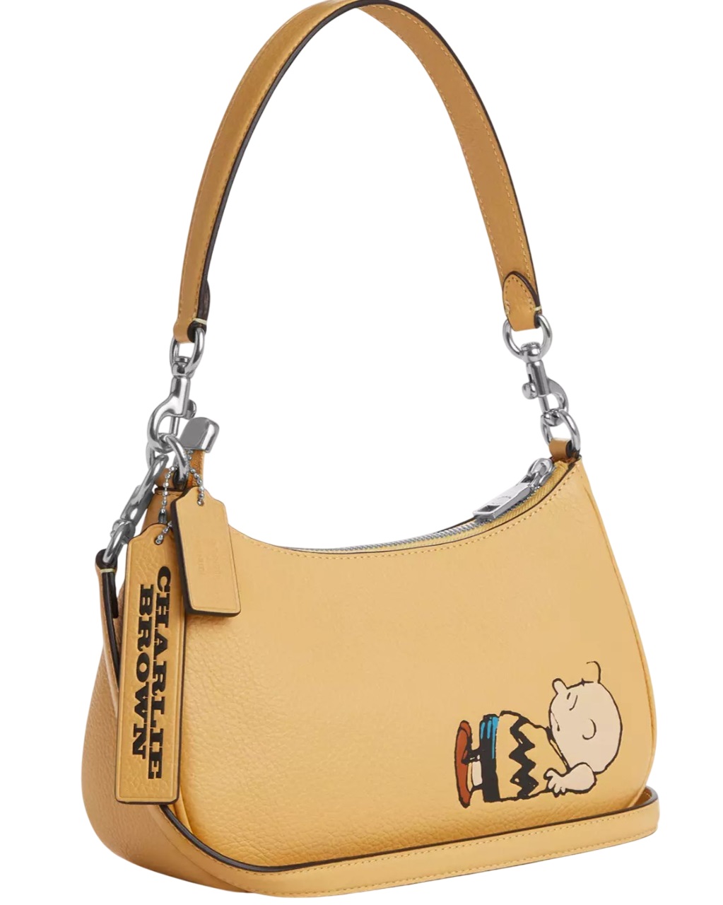 Túi kẹp nách Coach X Peanuts Teri Shoulder Bag With Charlie Brown Hay Multi CBJ83 9