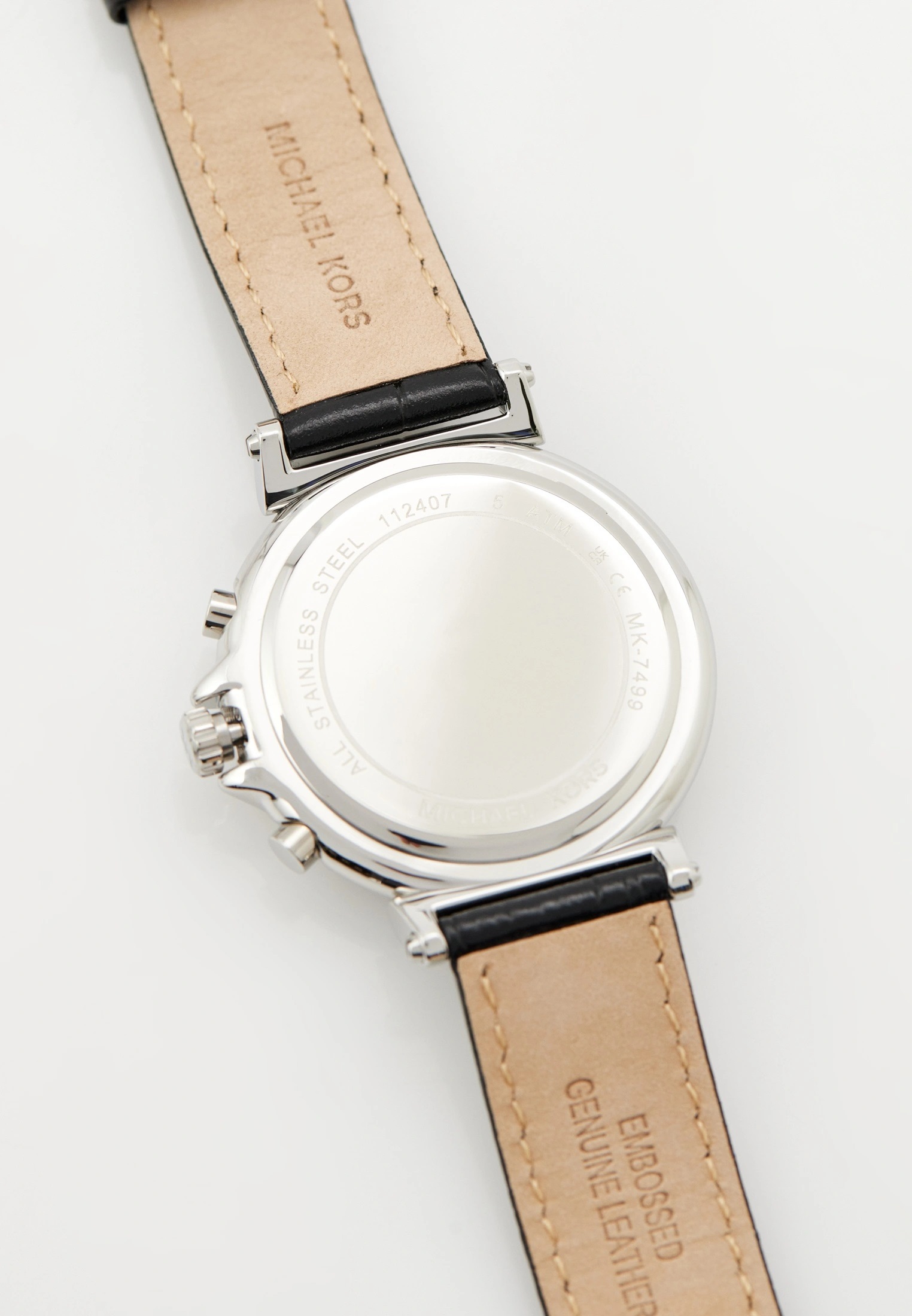 Đồng hồ đeo tay nữ Michael Kors Maren Silver-Tone and Crocodile Embossed Leather MK7499 2