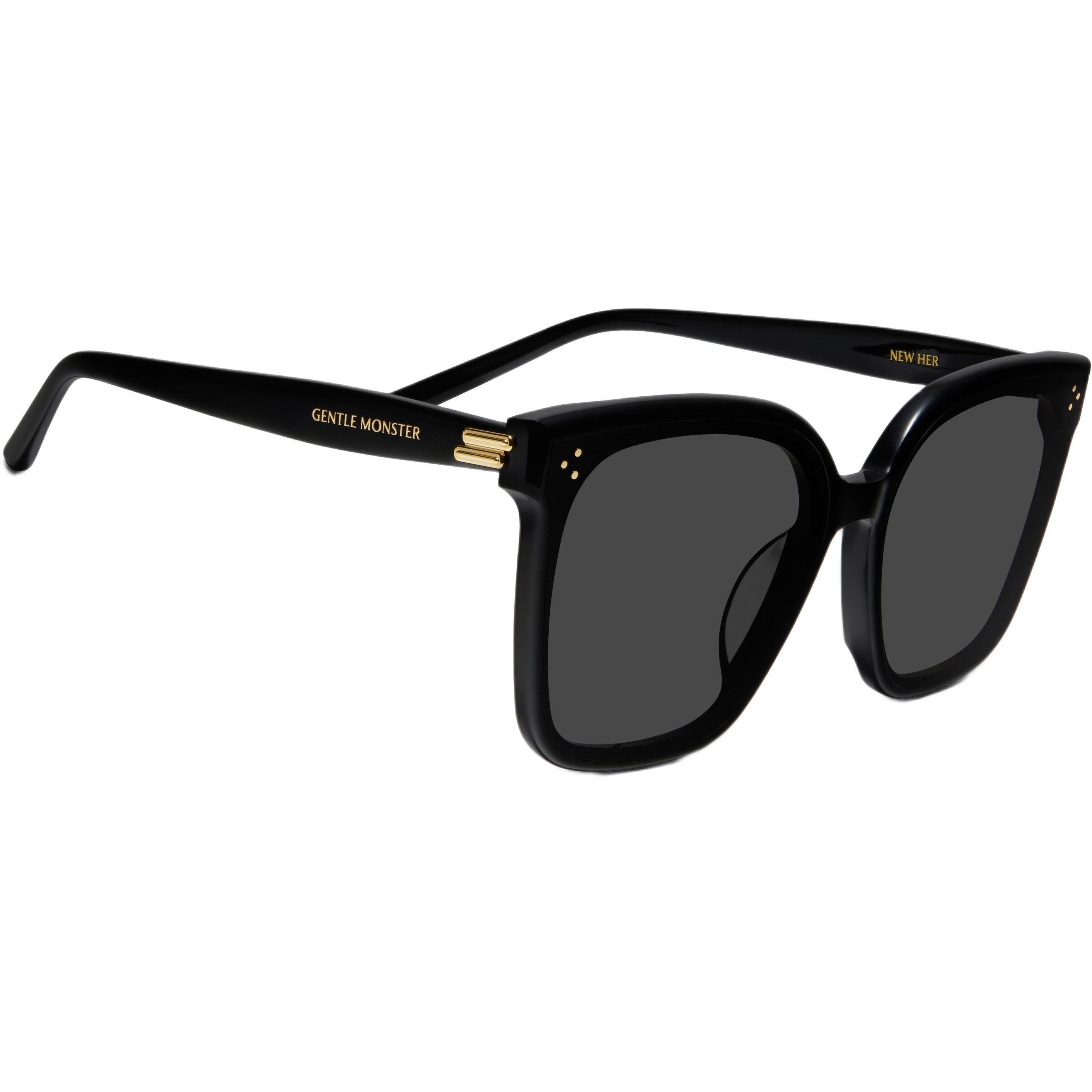 Mắt kính Gentle Monster New Her 01 Classic Square Sunglasses With a Black Acetate Frame 4