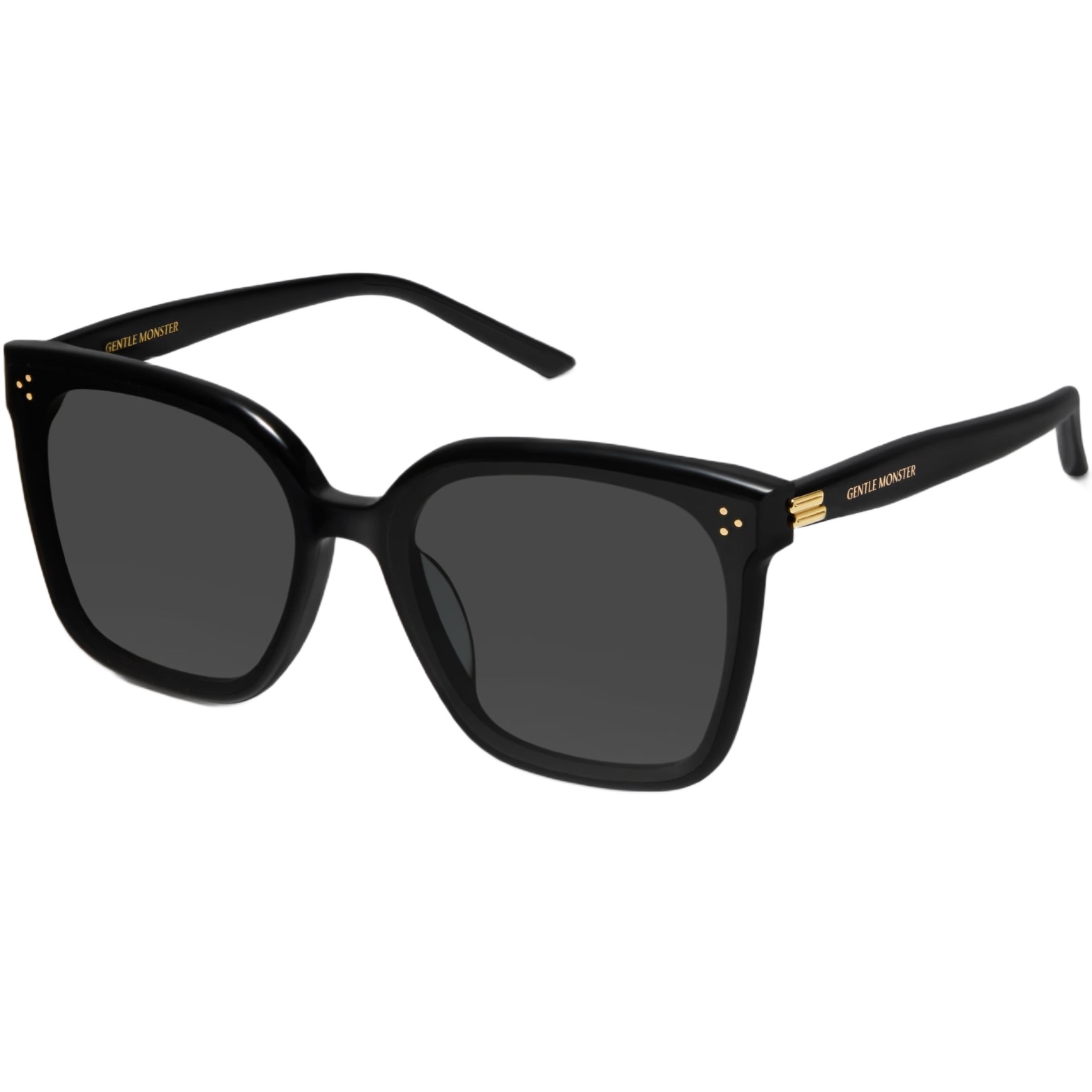 Mắt kính Gentle Monster New Her 01 Classic Square Sunglasses With a Black Acetate Frame 5
