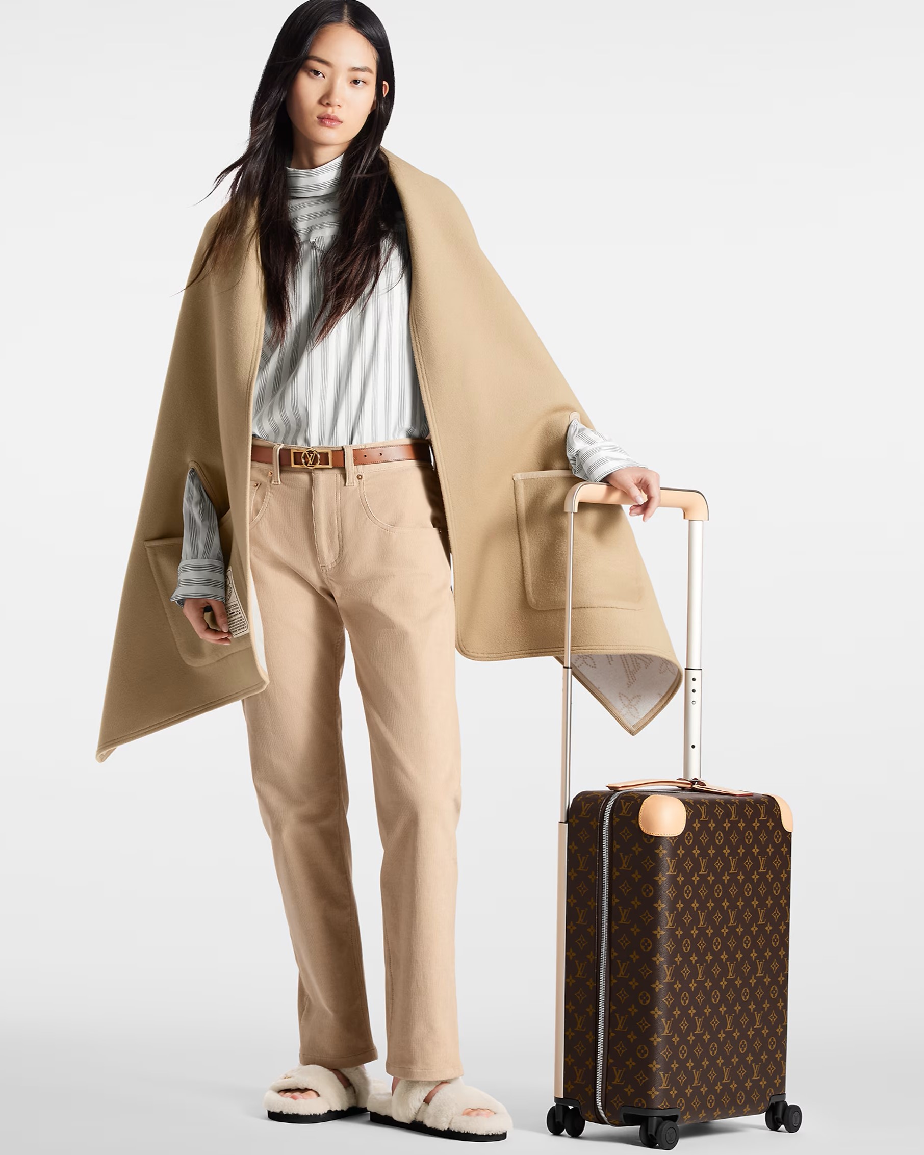 Vali nâu họa tiết hãng LV Louis Vuitton Horizon 55 Monogram Canvas 2