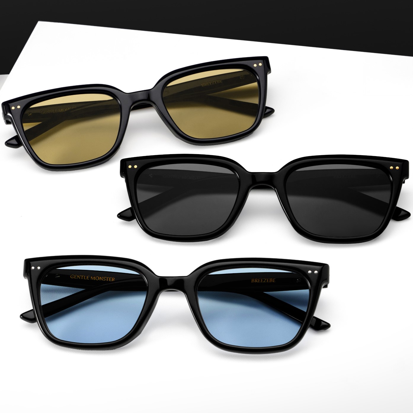 Kính Gentle Monster Breezebe 01 Gray Lenses Black Acetate Frame 18