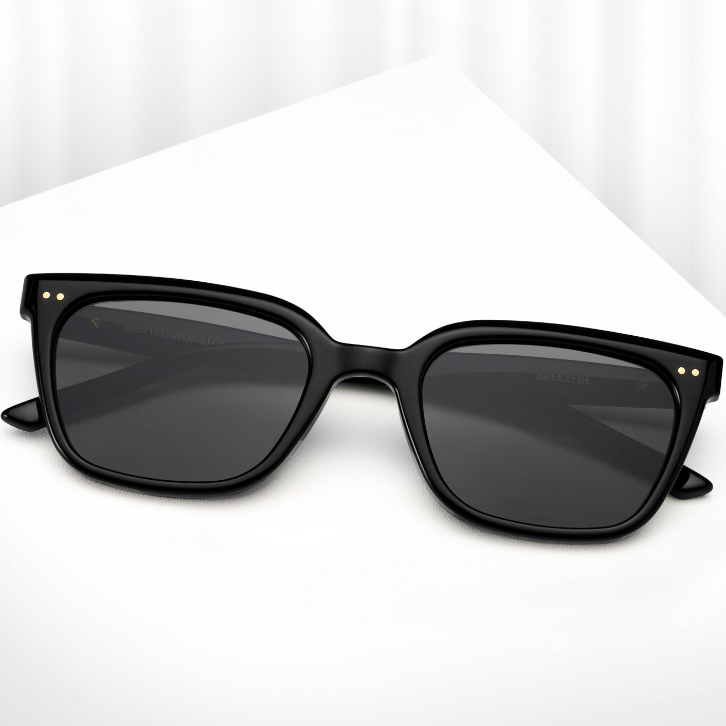 Kính Gentle Monster Breezebe 01 Gray Lenses Black Acetate Frame 20