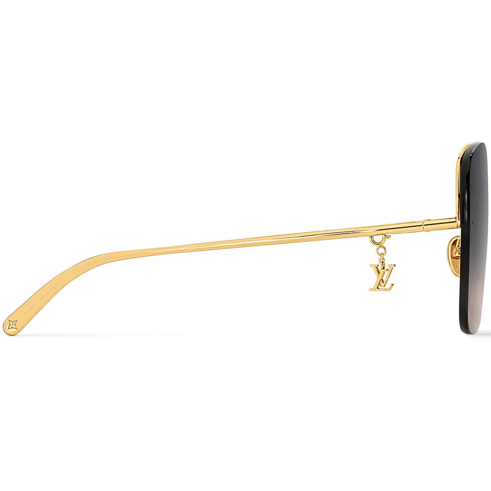 Kính mát LV Louis Vuitton Glam Square Sunglasses Black 1