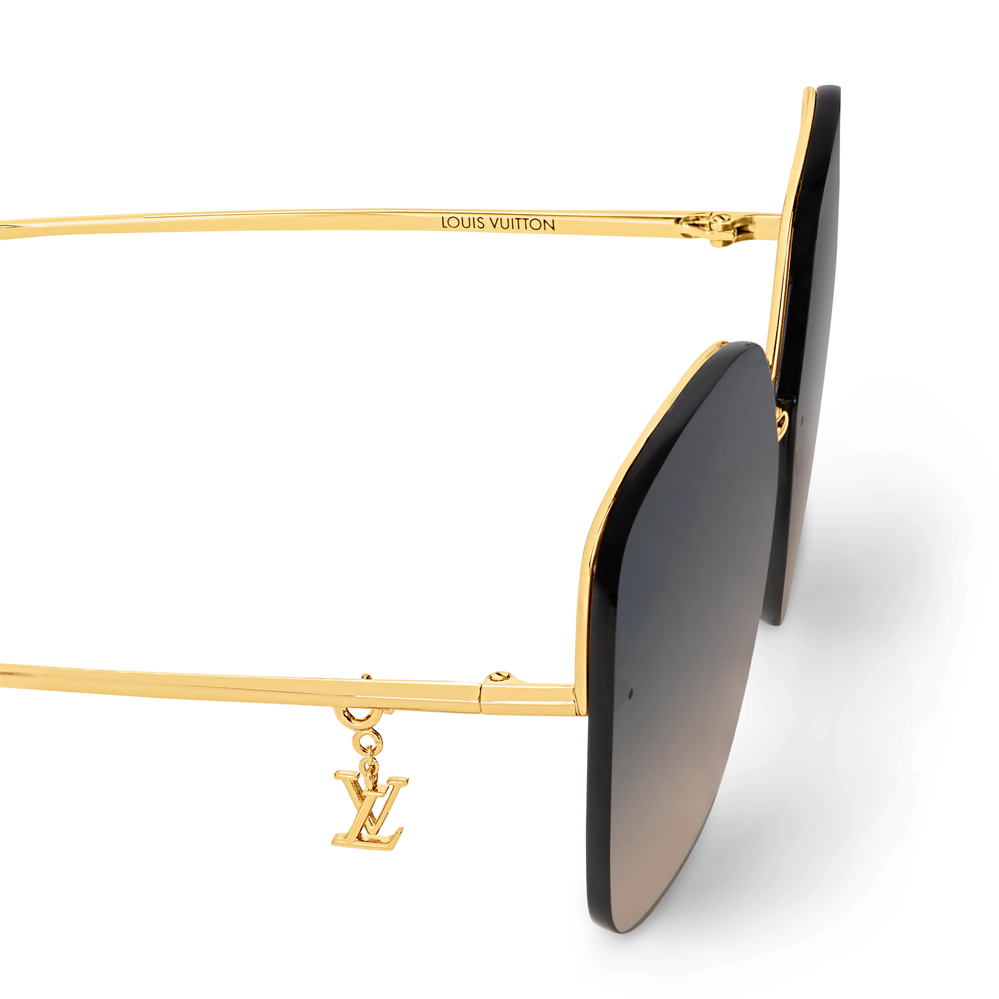 Kính mát LV Louis Vuitton Glam Square Sunglasses Black 5