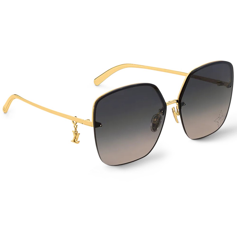 Kính mát LV Louis Vuitton Glam Square Sunglasses Black 7