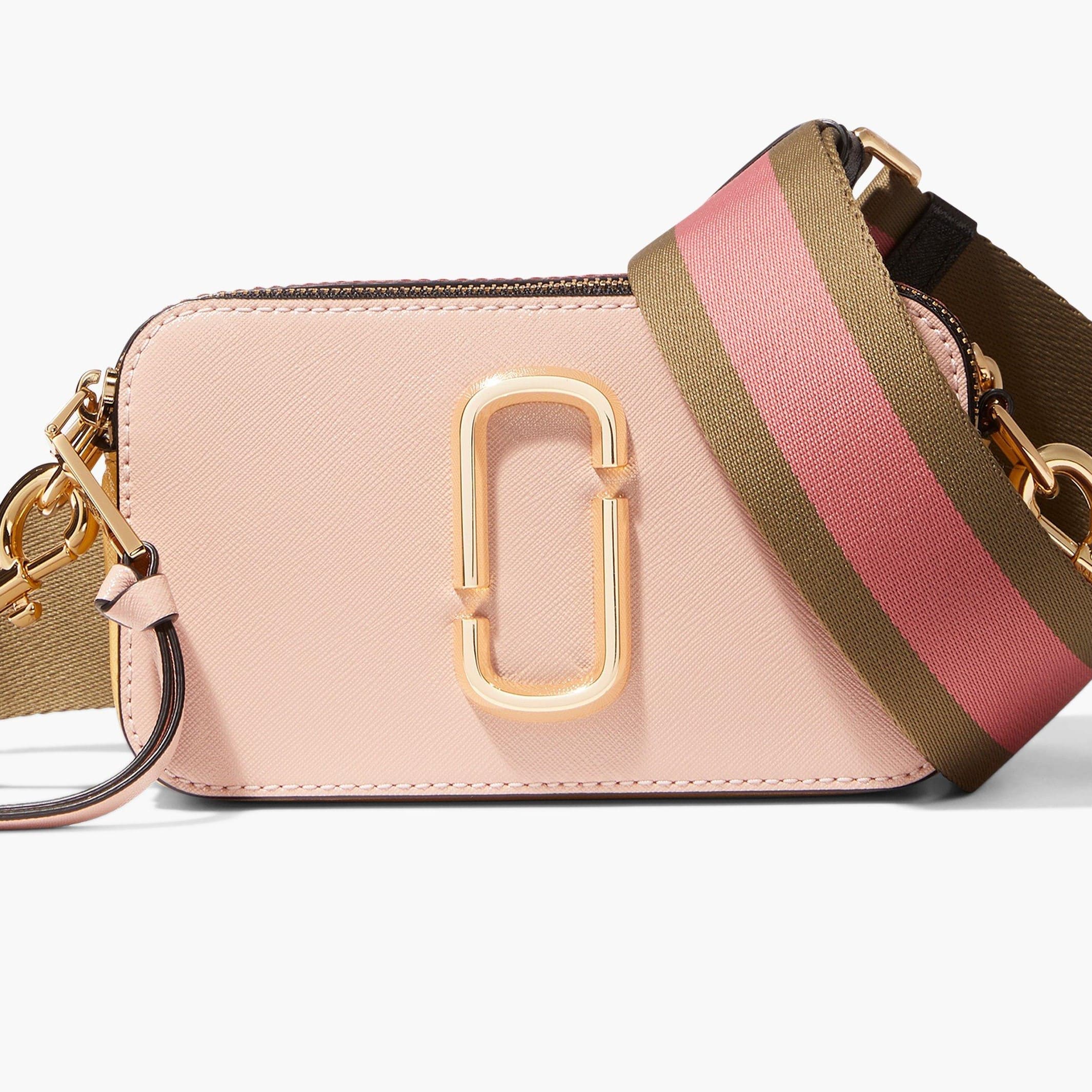 Túi đeo vai nữ Marc Jacobs màu hồng chính hãng The Snapshot New Rose Multi Camera Bag 1