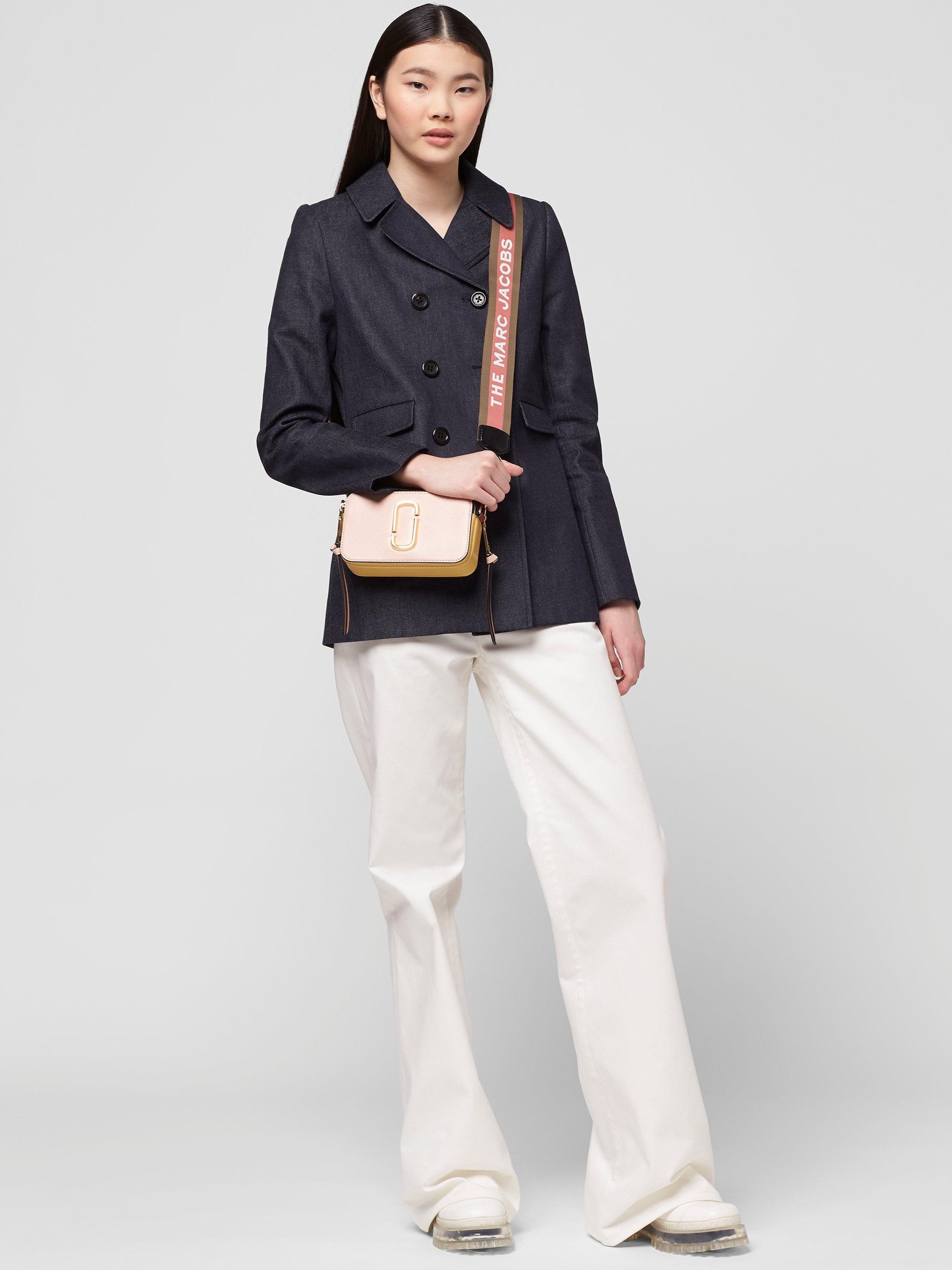 Túi đeo vai nữ Marc Jacobs màu hồng chính hãng The Snapshot New Rose Multi Camera Bag 3