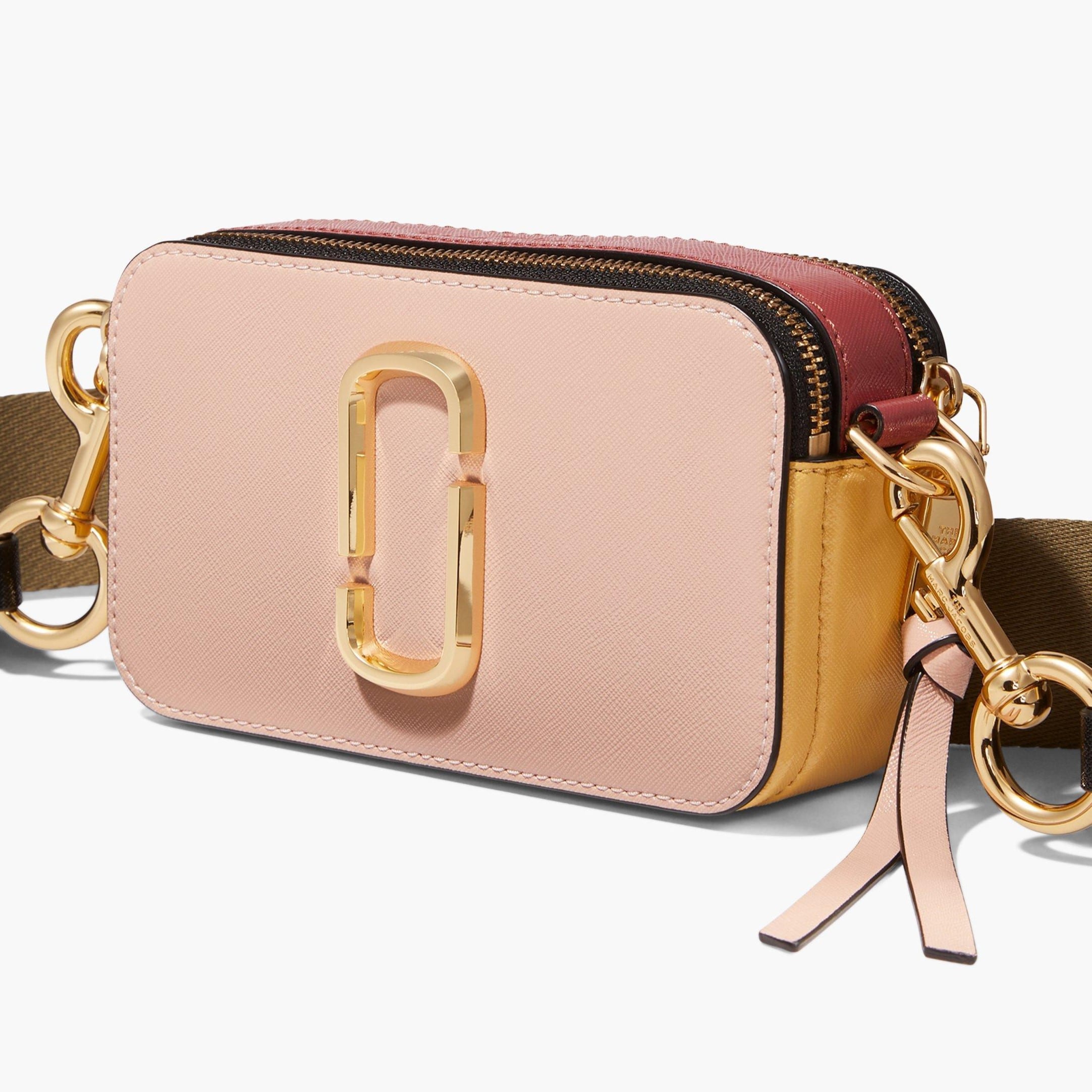 Túi đeo vai nữ Marc Jacobs màu hồng chính hãng The Snapshot New Rose Multi Camera Bag 8