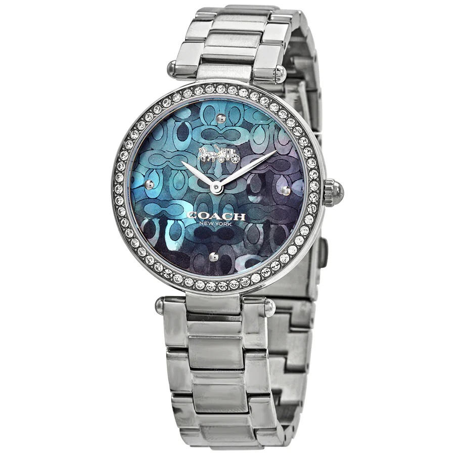 Đồng hồ đeo tay nữ Coach Park Mother of Pearl Blue Dial Silver Steel Strap Watch for Women 14503224 9