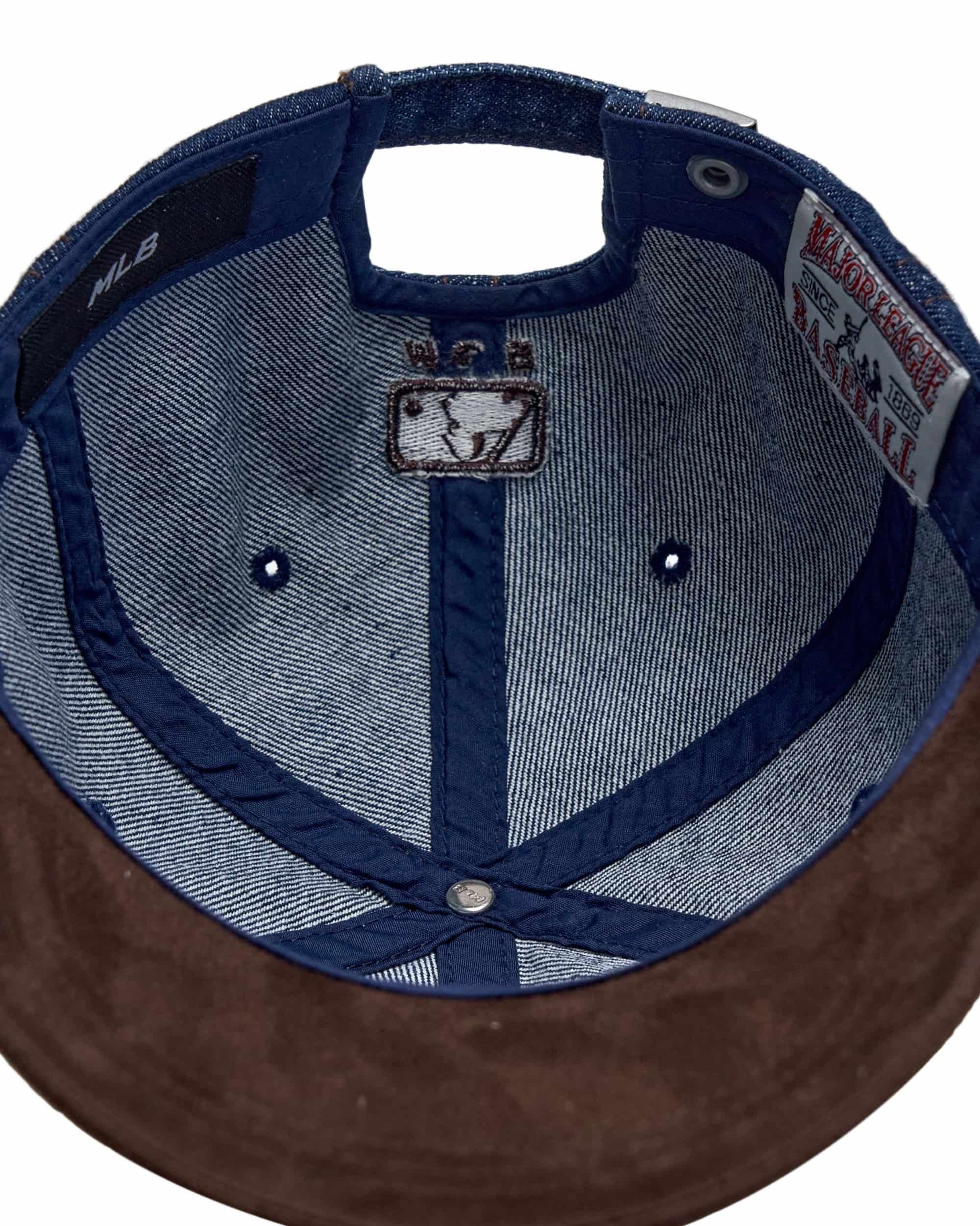 Nón kết bóng chày MLB Denim Suede Unstructured Ball Cap Boston Red Sox 3ACPB125N-43NYS 1